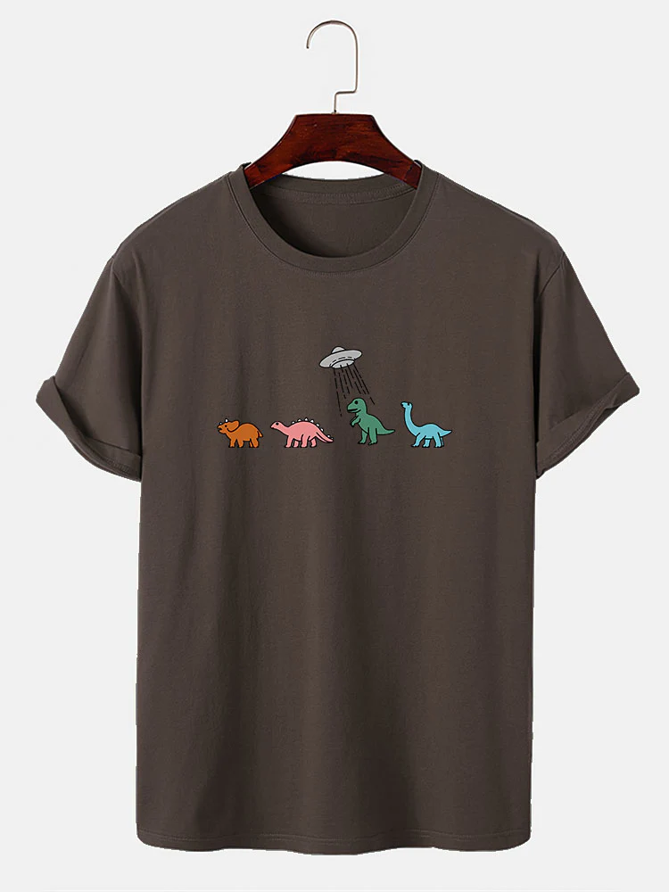 Cartoon Dinosaurier Druck T-Shirt - Image 2