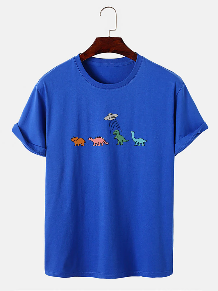 Cartoon Dinosaurier Druck T-Shirt - Image 3