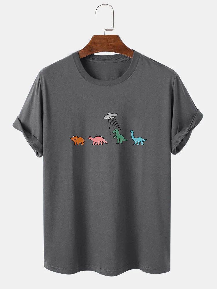 Cartoon Dinosaurier Druck T-Shirt - Image 5