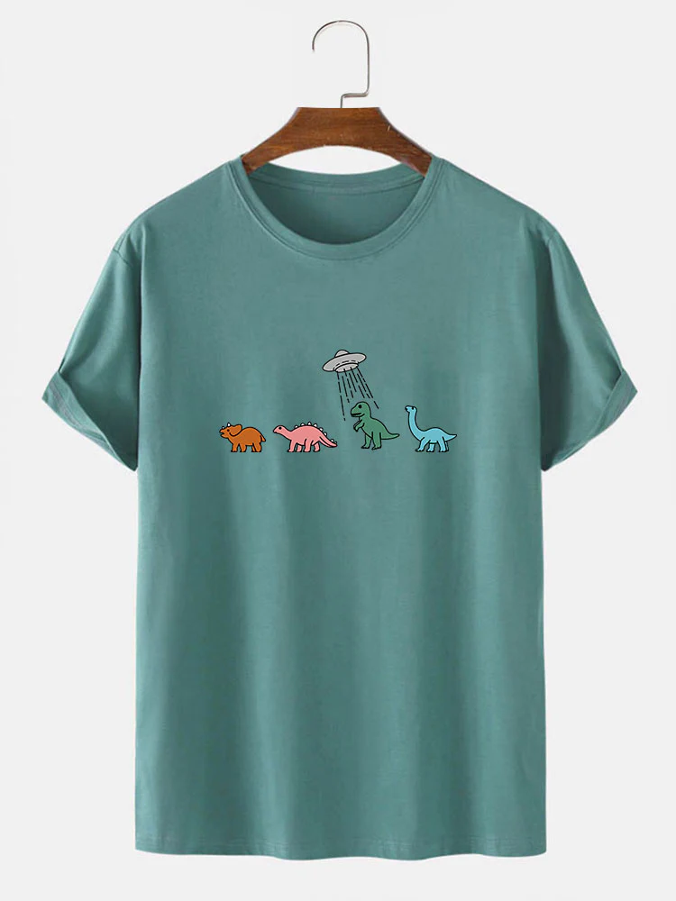 Cartoon Dinosaurier Druck T-Shirt - Image 6