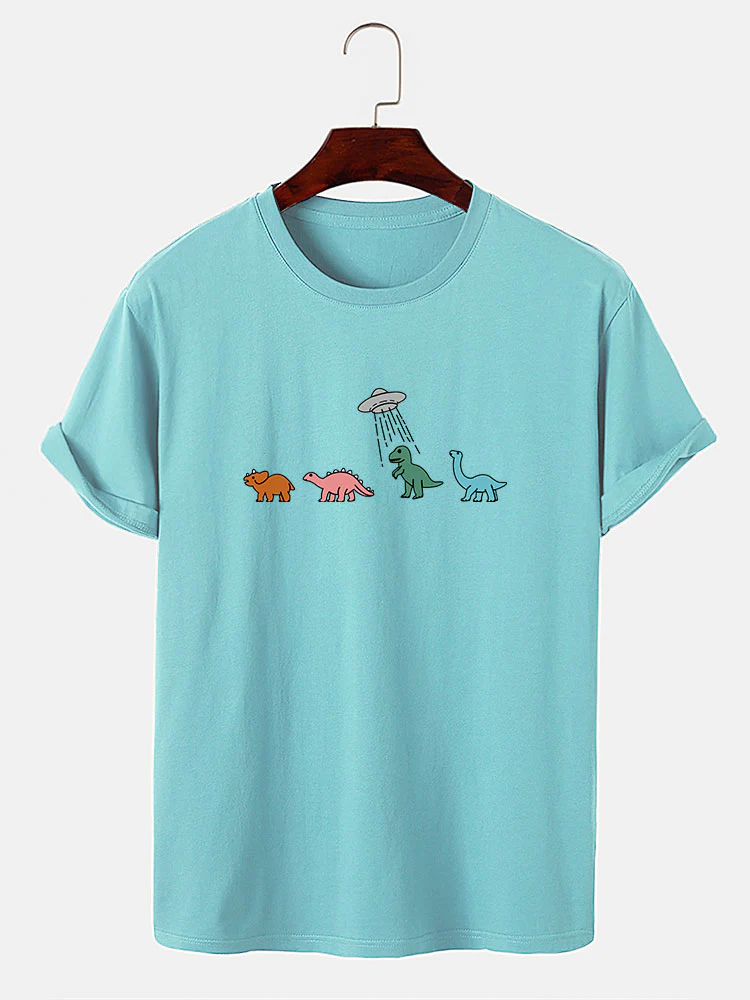 Cartoon Dinosaurier Druck T-Shirt - Image 7