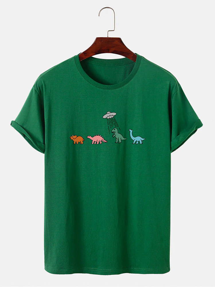 Cartoon Dinosaurier Druck T-Shirt - Image 9