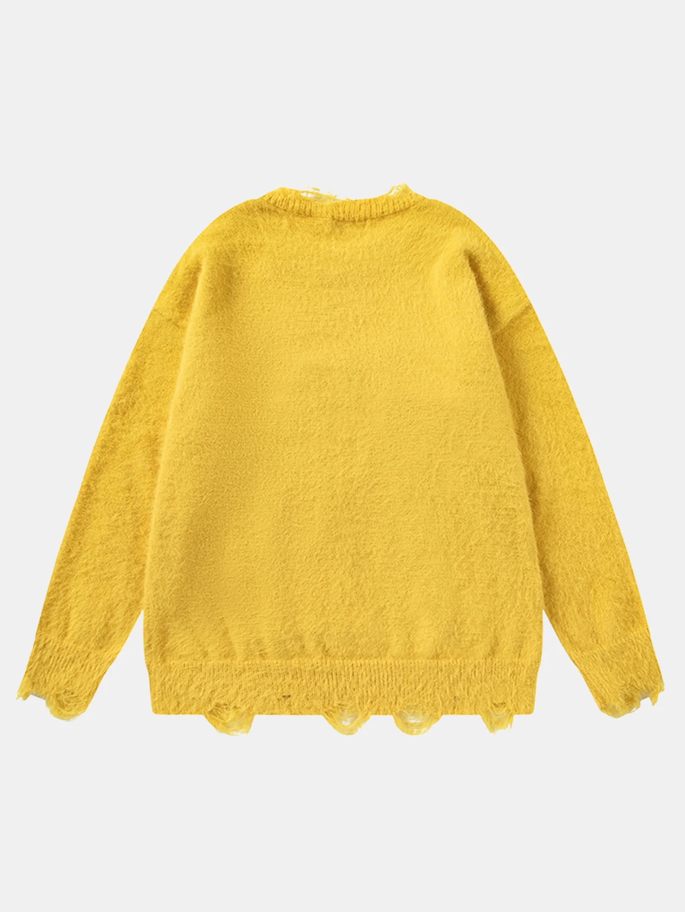 Strickpullover mit Katzenmotiv im Used-Look - Image 6