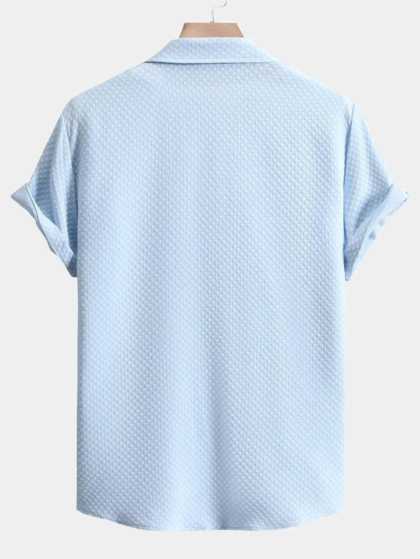 Karomuster Jacquard Hemd mit Knöpfen - Image 5