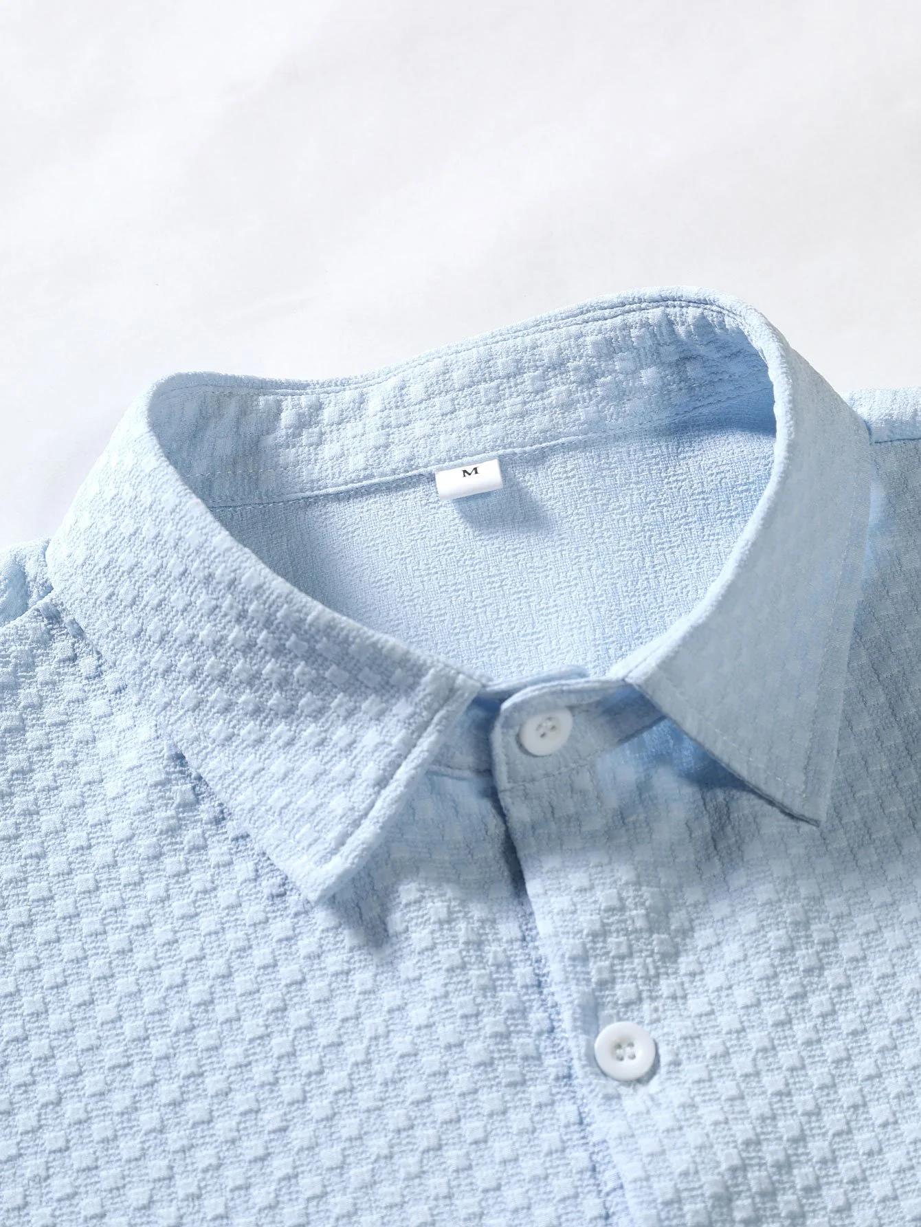 Karomuster Jacquard Hemd mit Knöpfen - Image 6