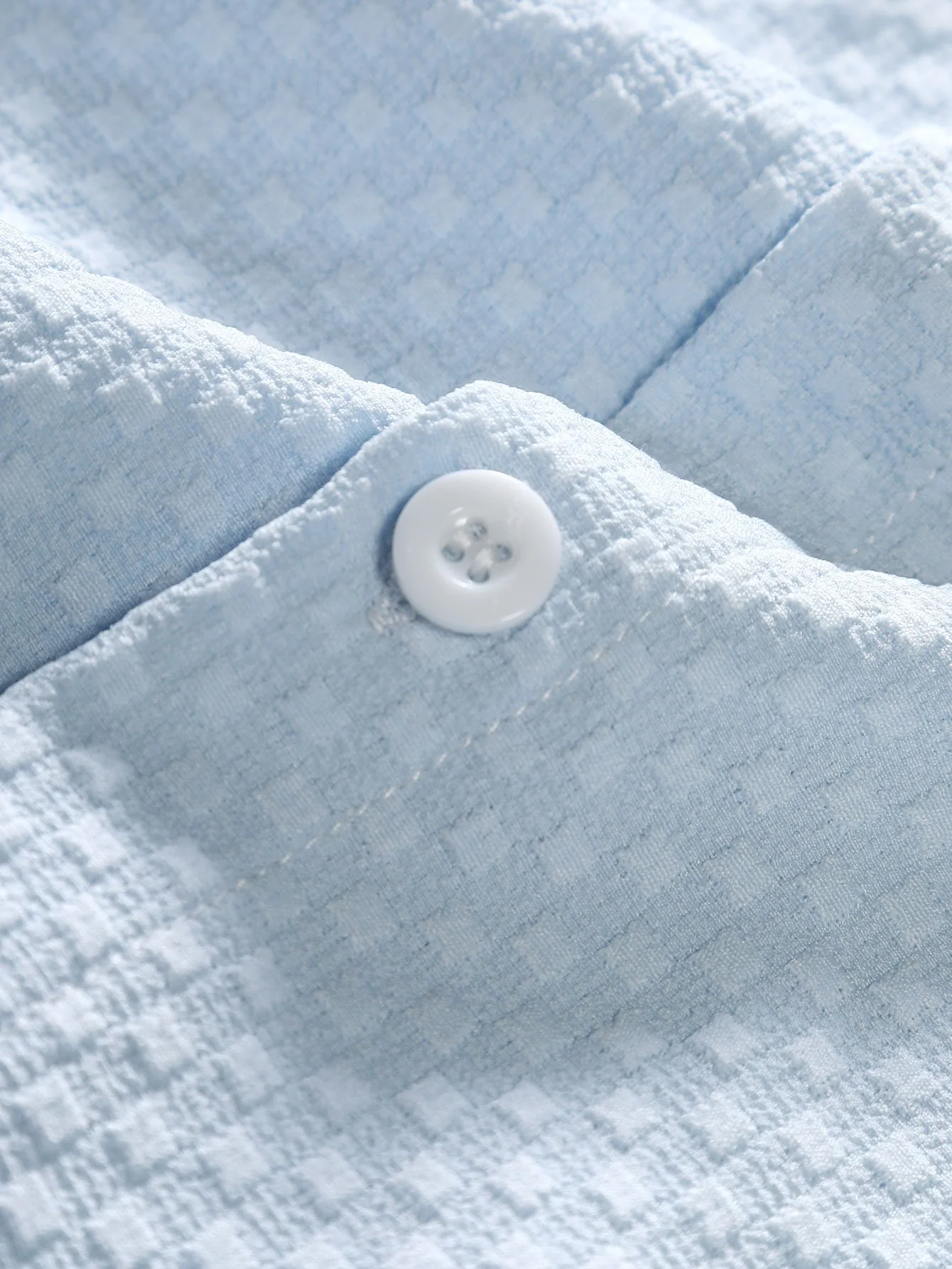 Karomuster Jacquard Hemd mit Knöpfen - Image 7