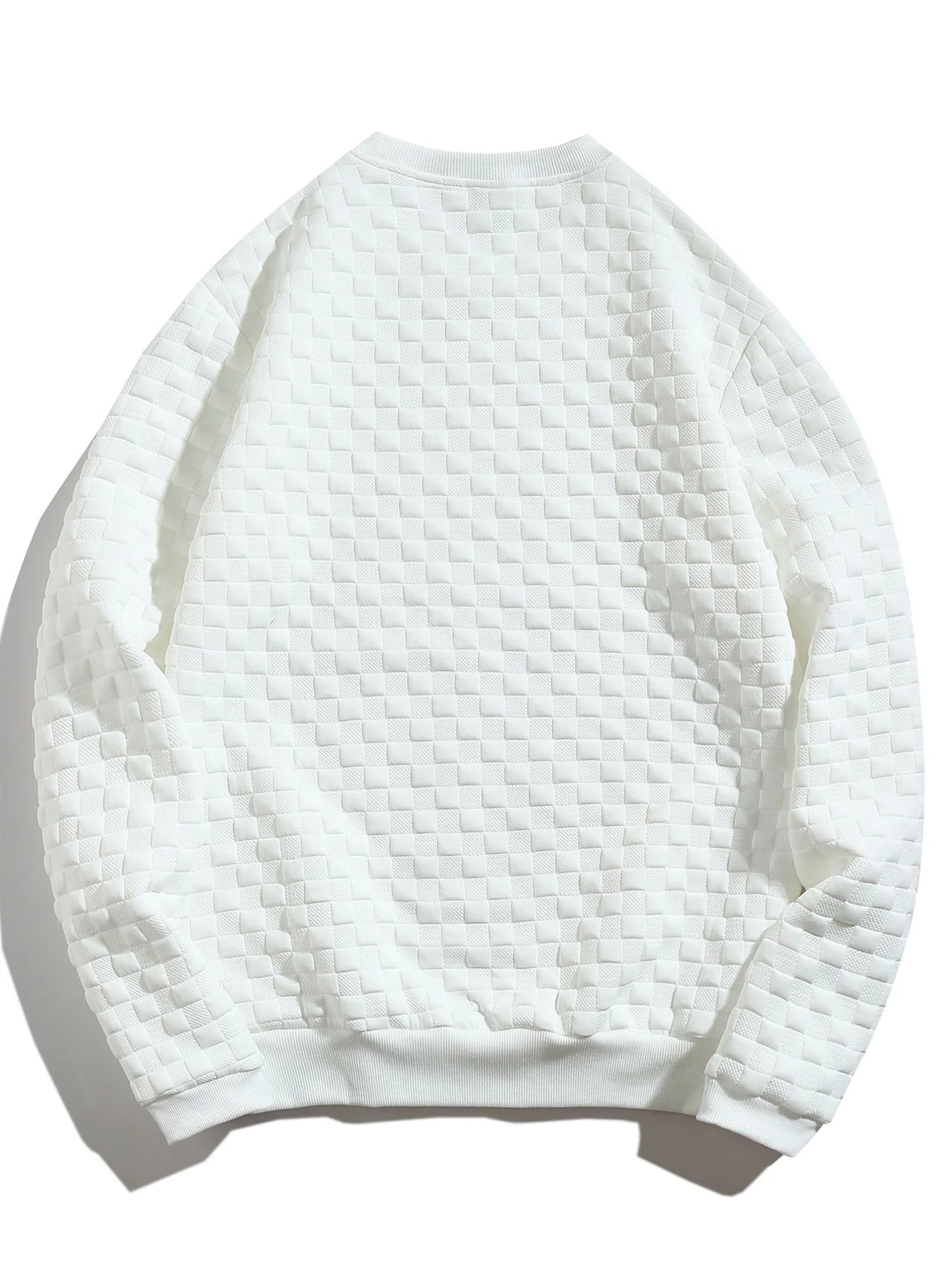 Schachbrett-Jacquard-Sweatshirt - Image 2