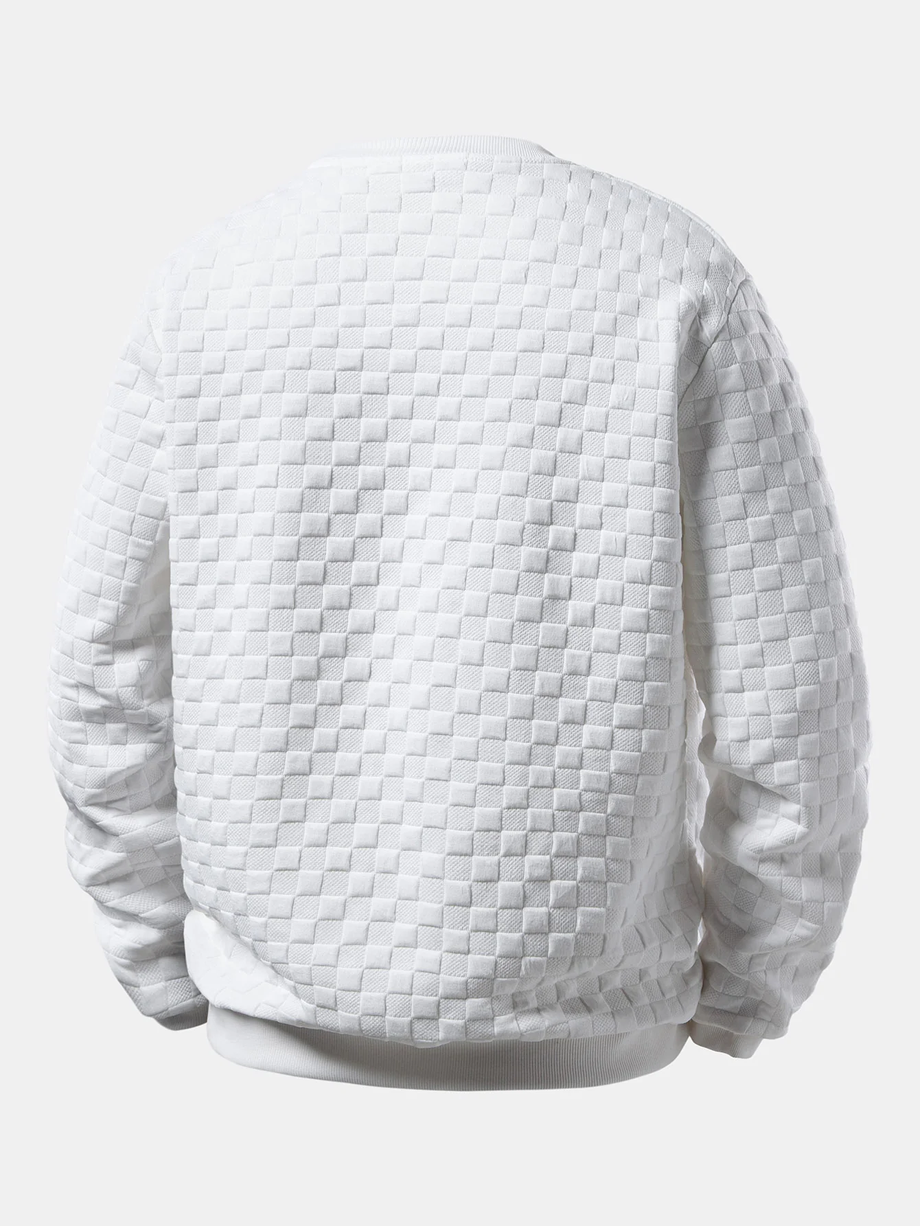 Schachbrett-Jacquard-Sweatshirt - Image 2