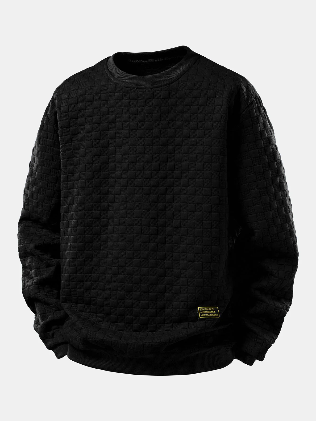Schachbrett-Jacquard-Sweatshirt - Image 3