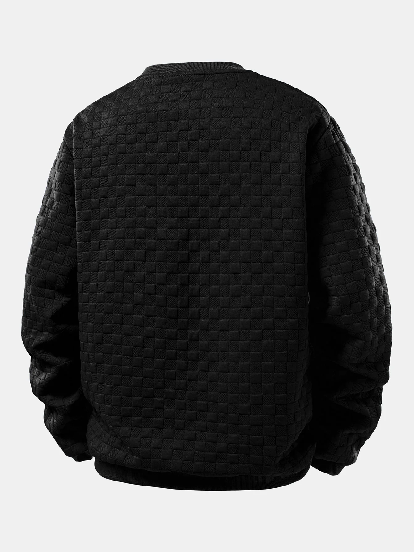 Schachbrett-Jacquard-Sweatshirt - Image 4