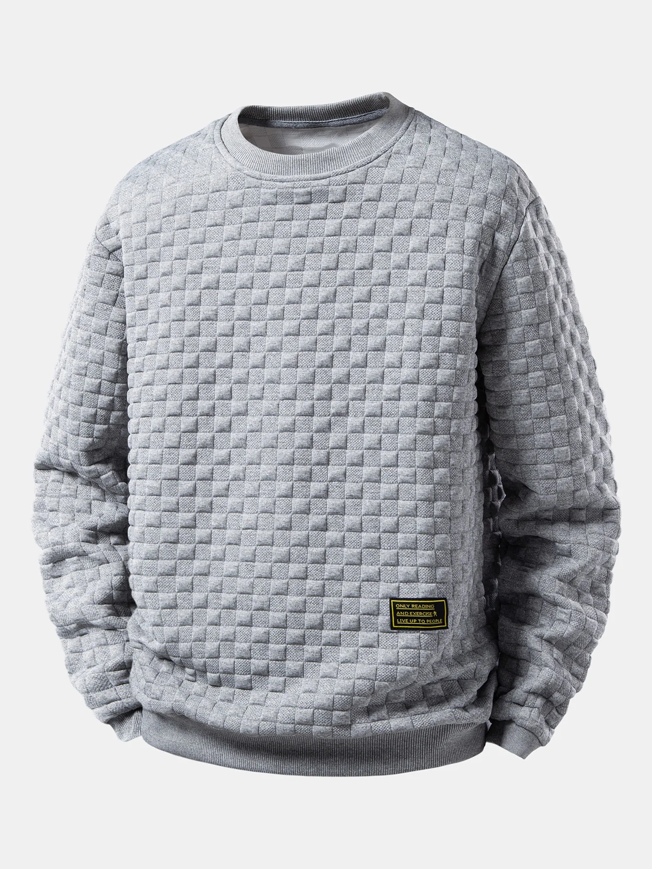 Schachbrett-Jacquard-Sweatshirt - Image 5