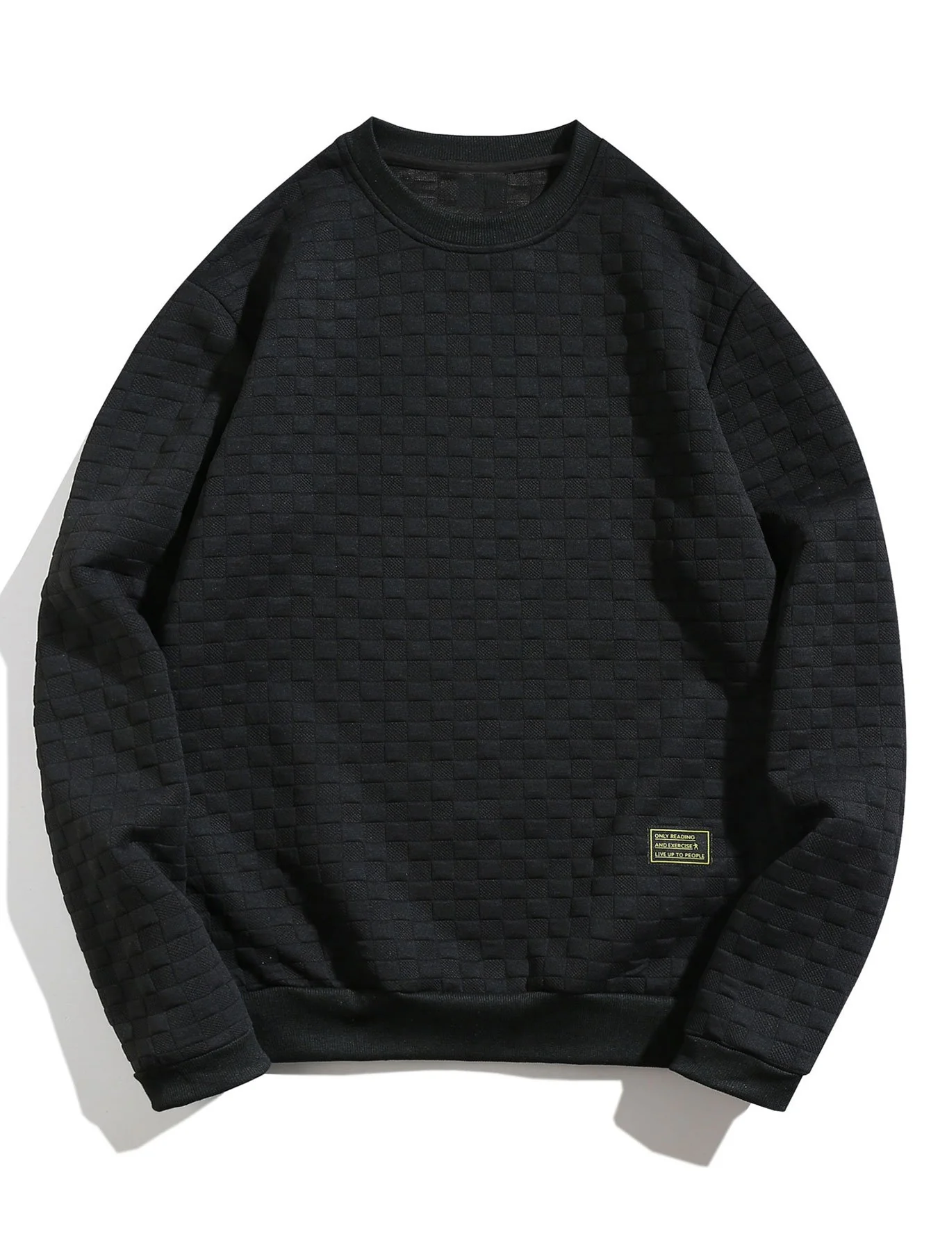 Schachbrett-Jacquard-Sweatshirt - Image 3
