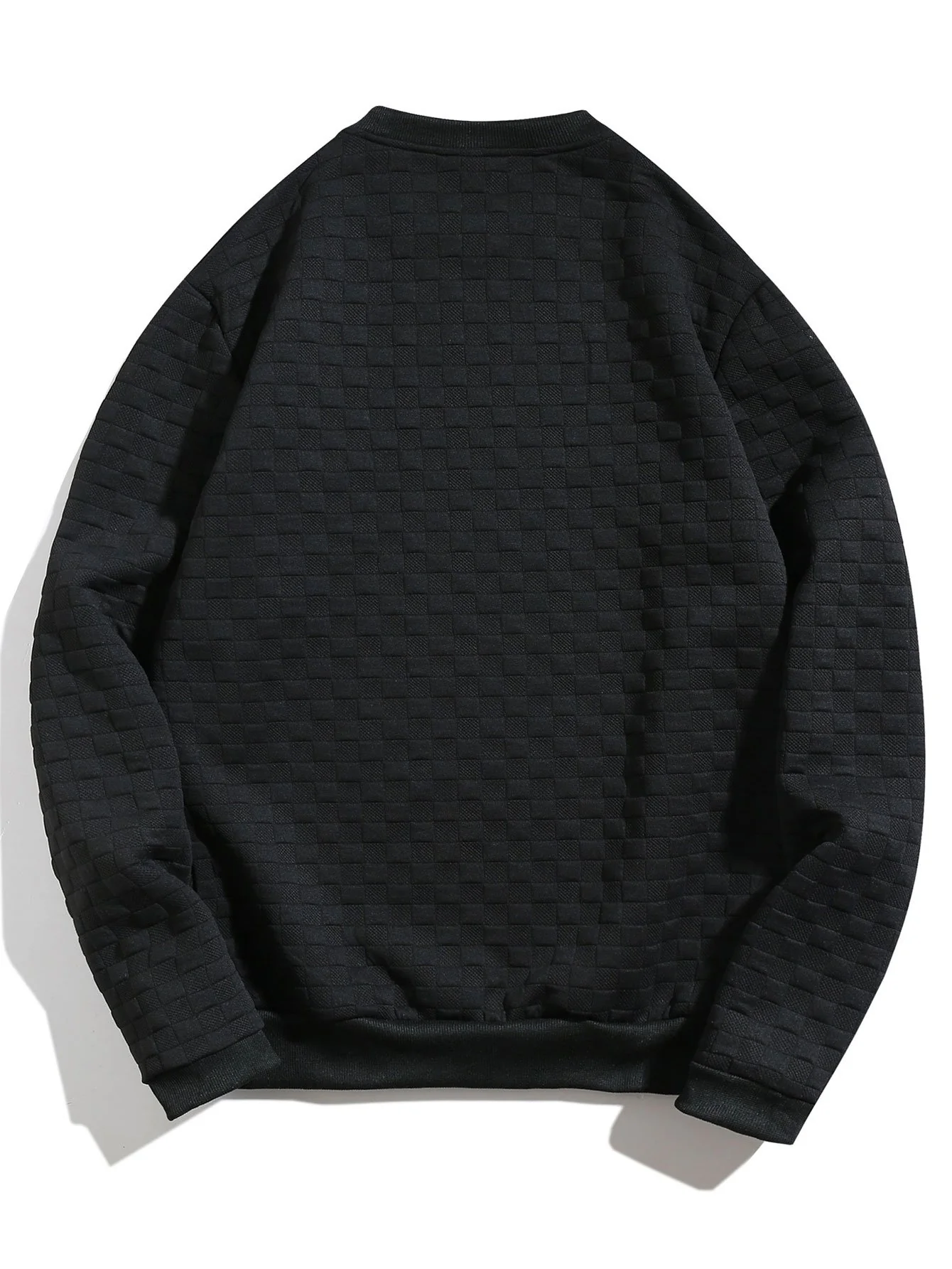 Schachbrett-Jacquard-Sweatshirt - Image 4