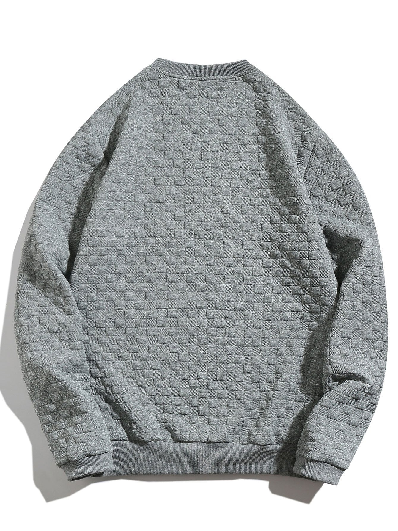 Schachbrett-Jacquard-Sweatshirt - Image 6