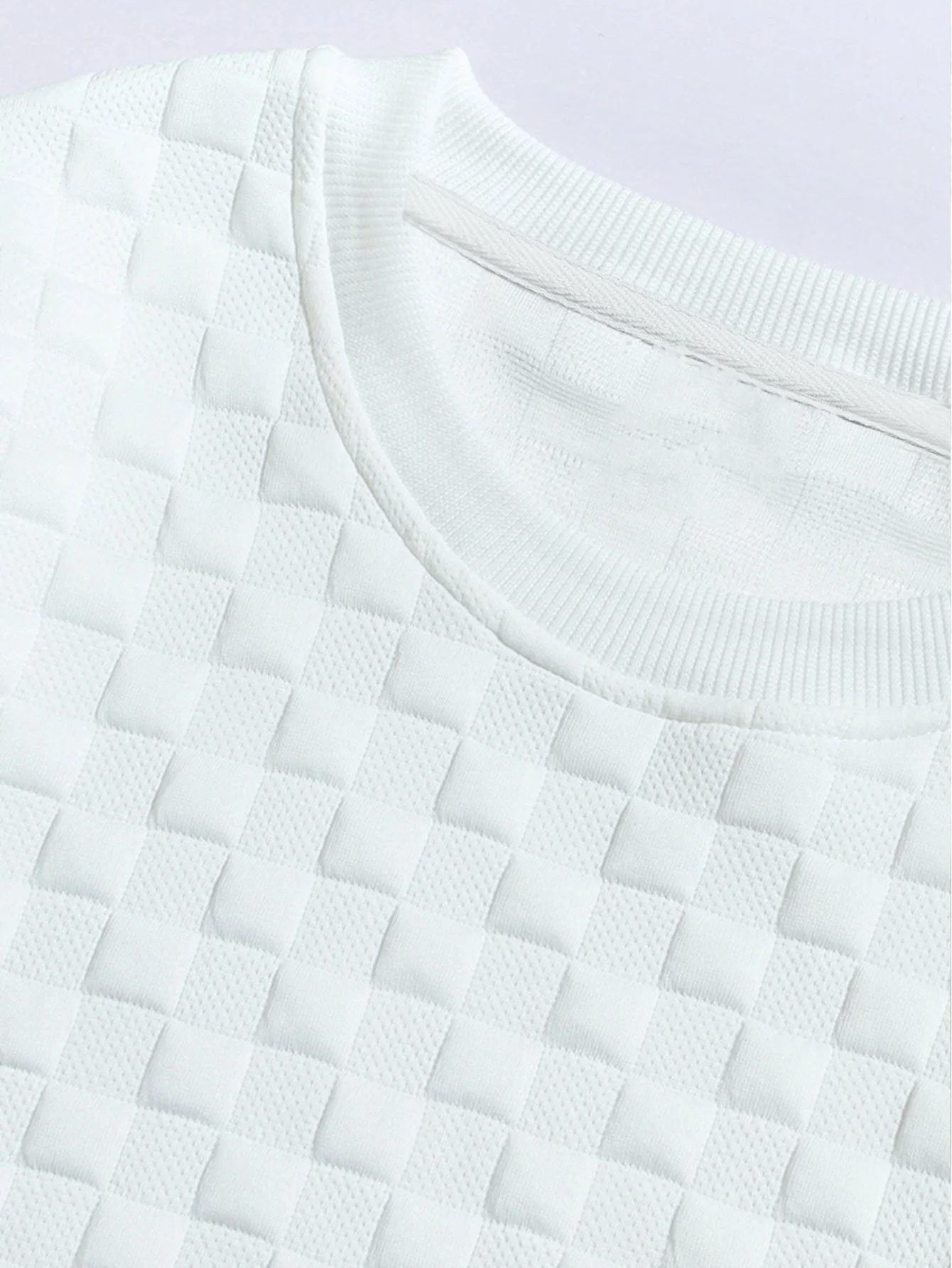 Schachbrett-Jacquard-Sweatshirt - Image 9