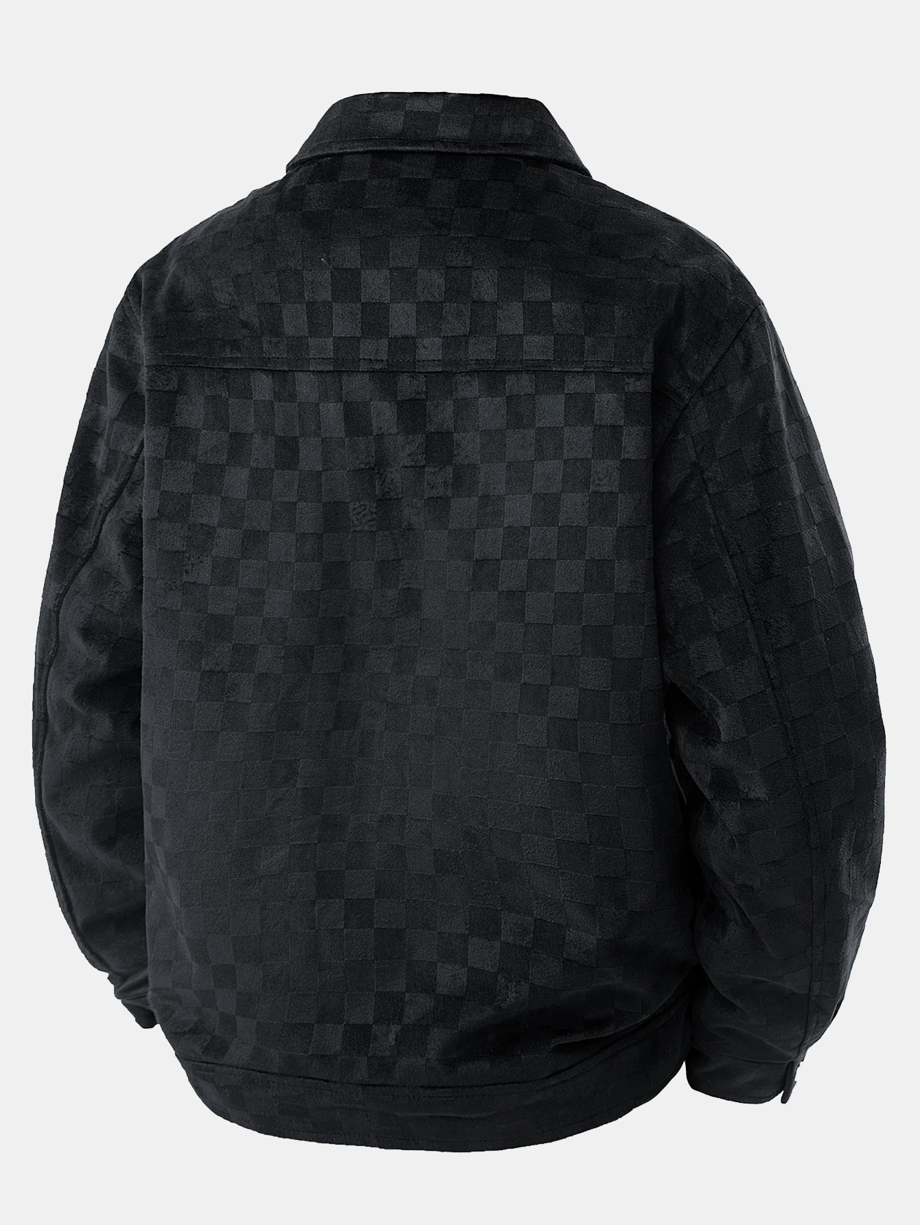 Jacke mit Taschen aus Kunstwildleder mit Schachbrettmuster - Image 3