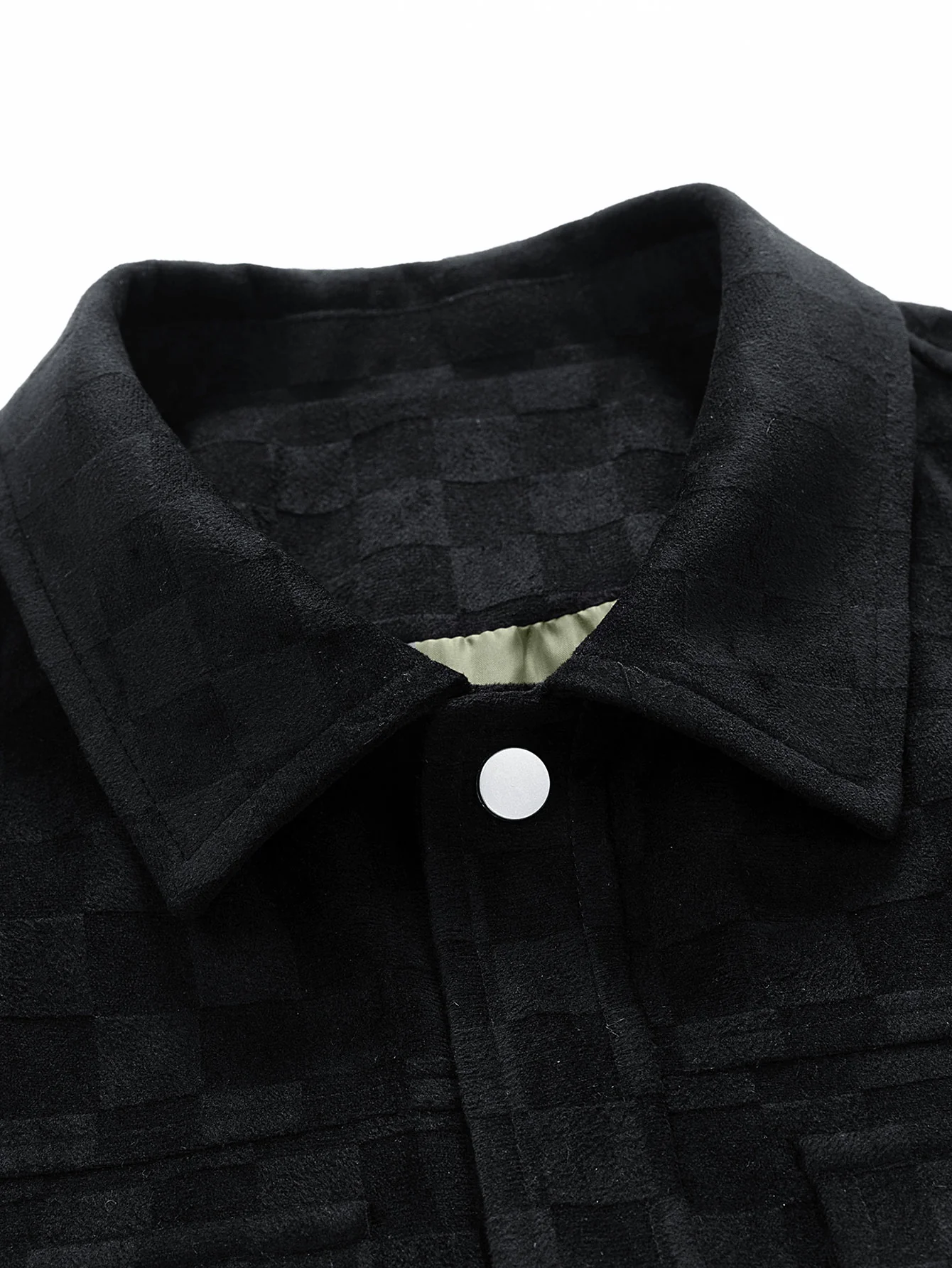 Jacke mit Taschen aus Kunstwildleder mit Schachbrettmuster - Image 4