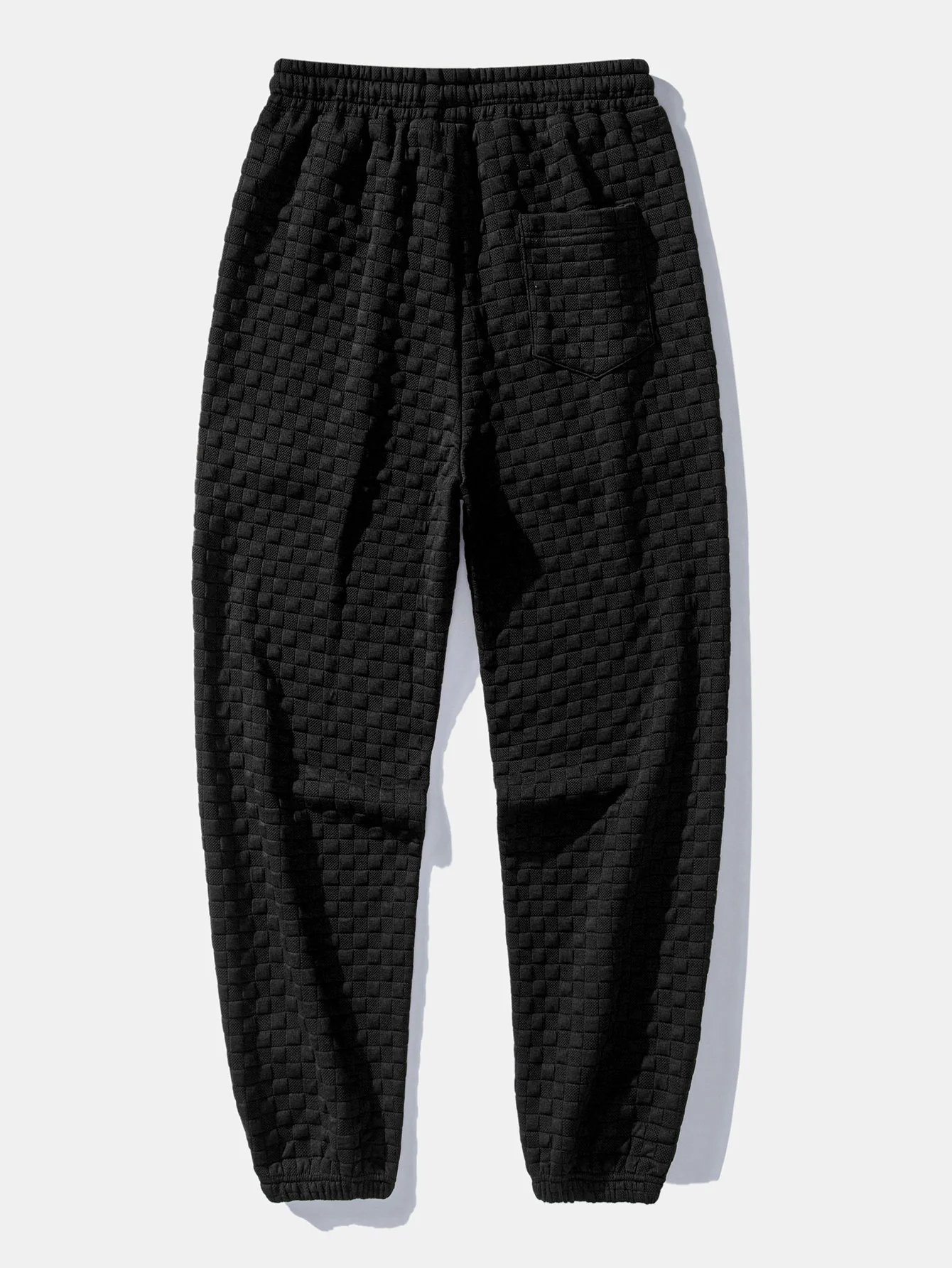 Relax Fit Checkerboard Jacquard Hoodie & Jogging Pants - Image 10