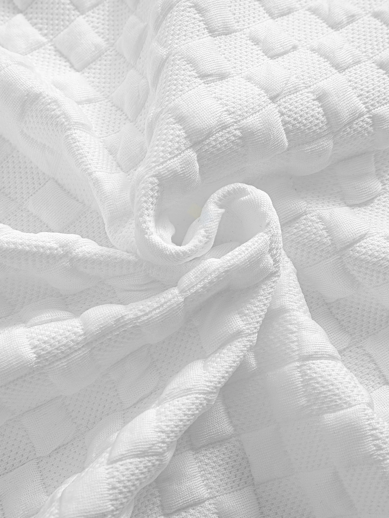 Checkerboard Sleeveless Zip Up Hoodie - Image 9