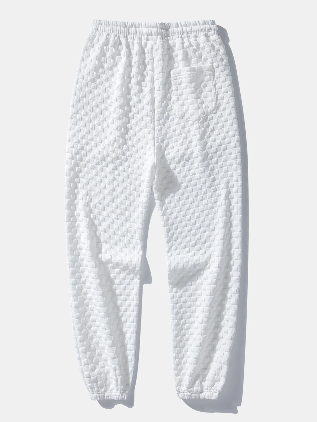 Relax Fit Checkerboard Jacquard Hoodie & Jogging Pants - Image 8