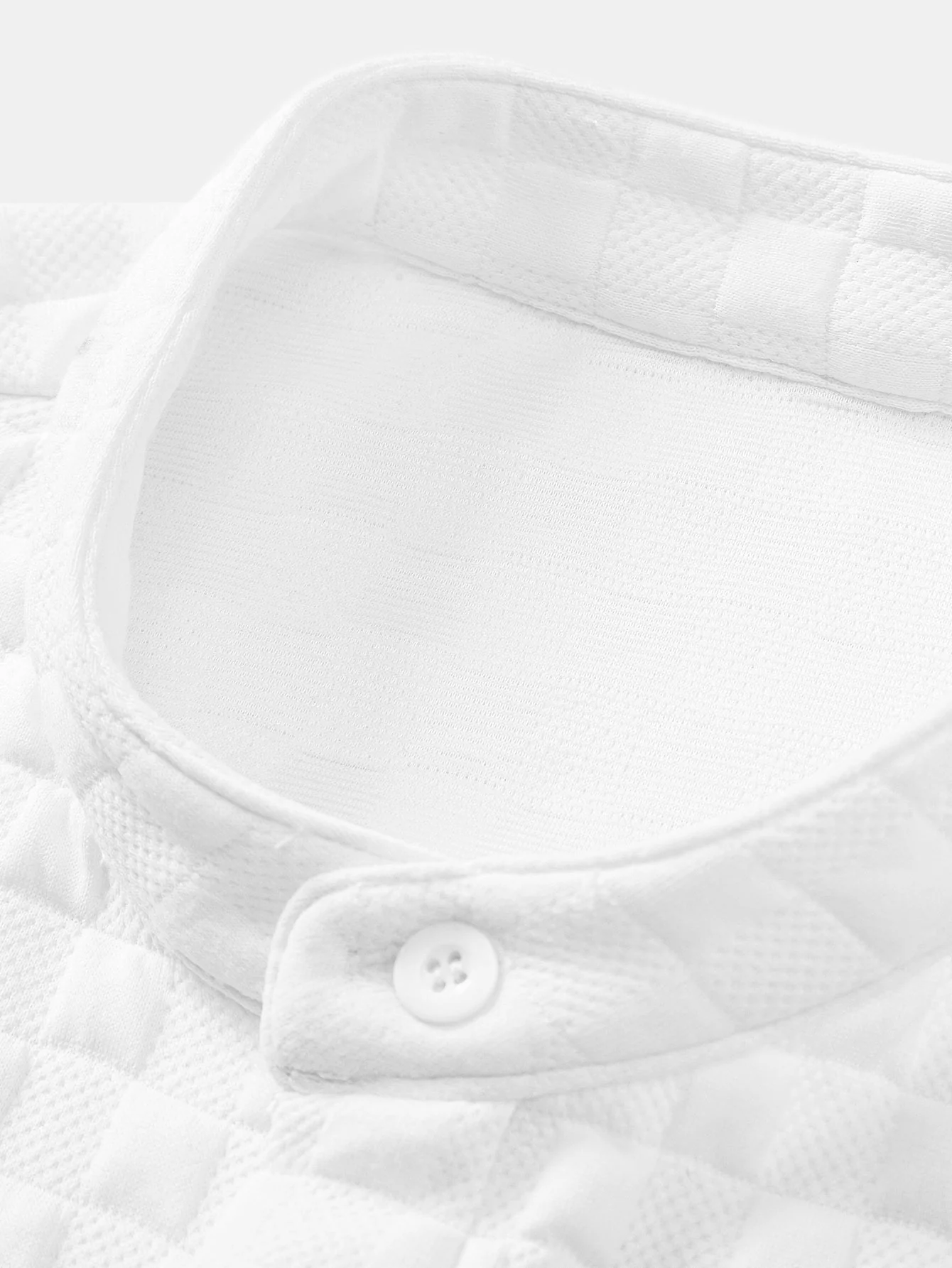 Schachbrett Stehkragenhemd & Schachbrett Jacquard Shorts - Image 11