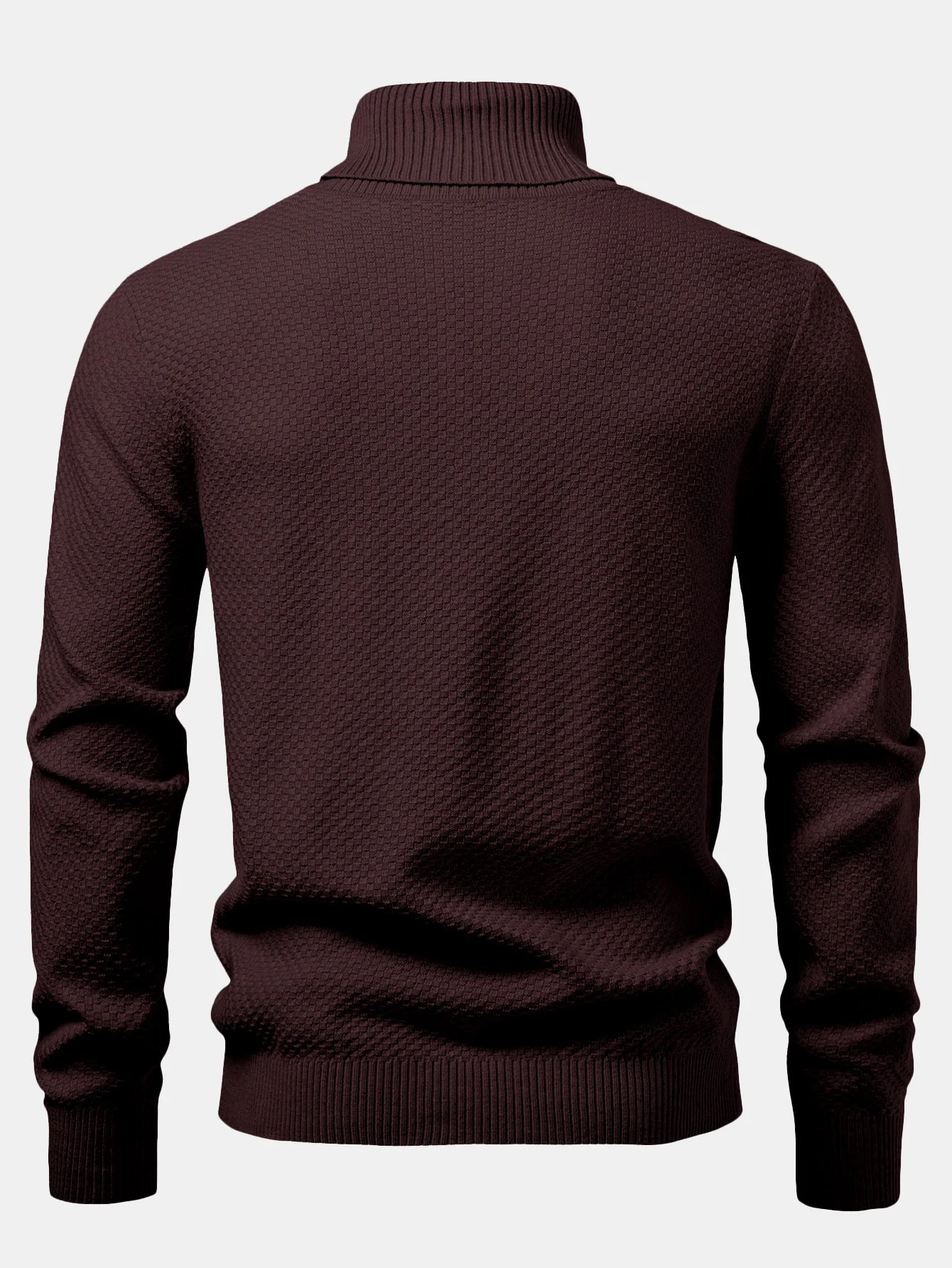 Schachbrettstrukturierter Rollkragenpullover - Image 14