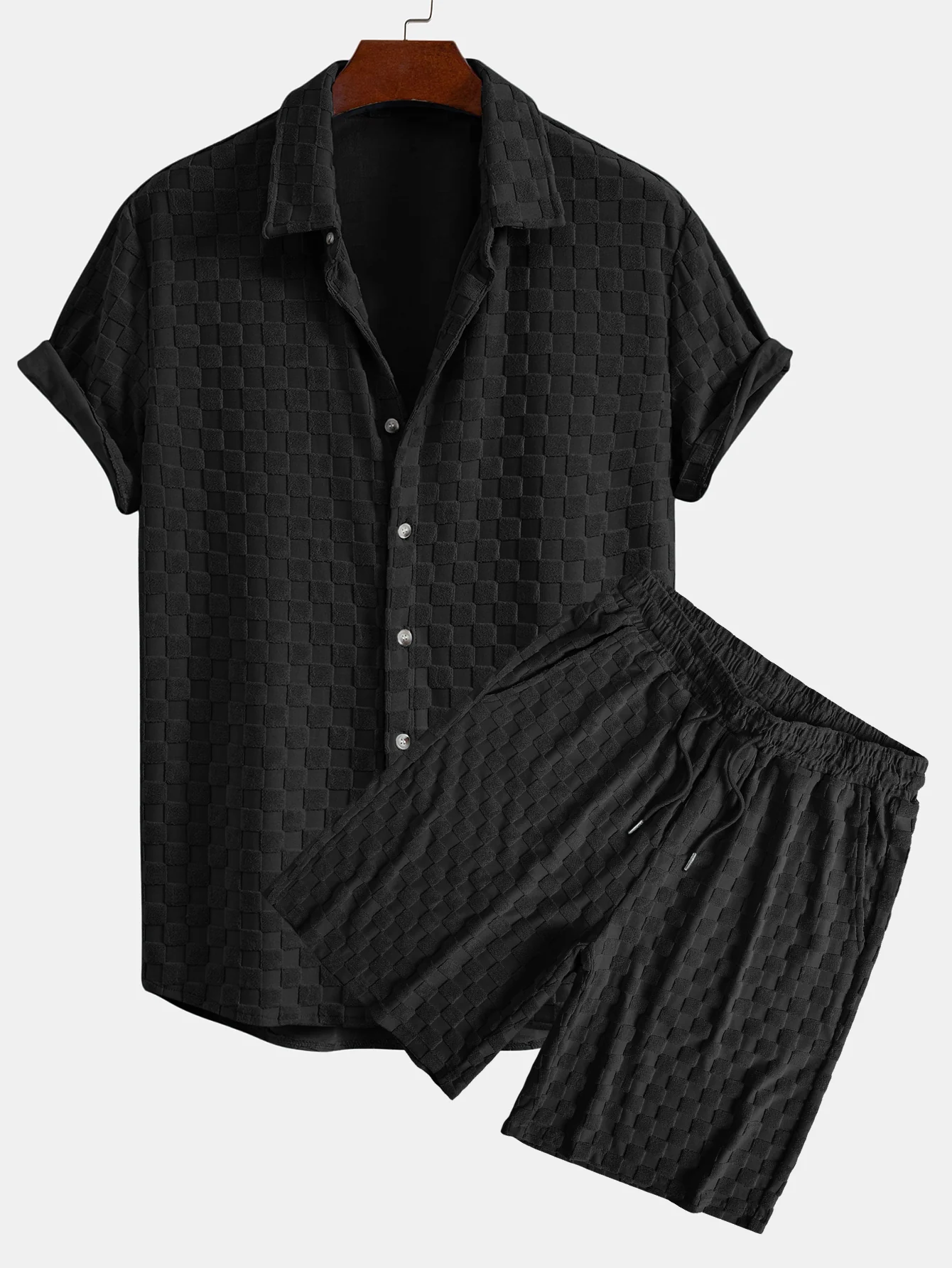 Schachbretthandtuchhemd & Shorts - Image 3