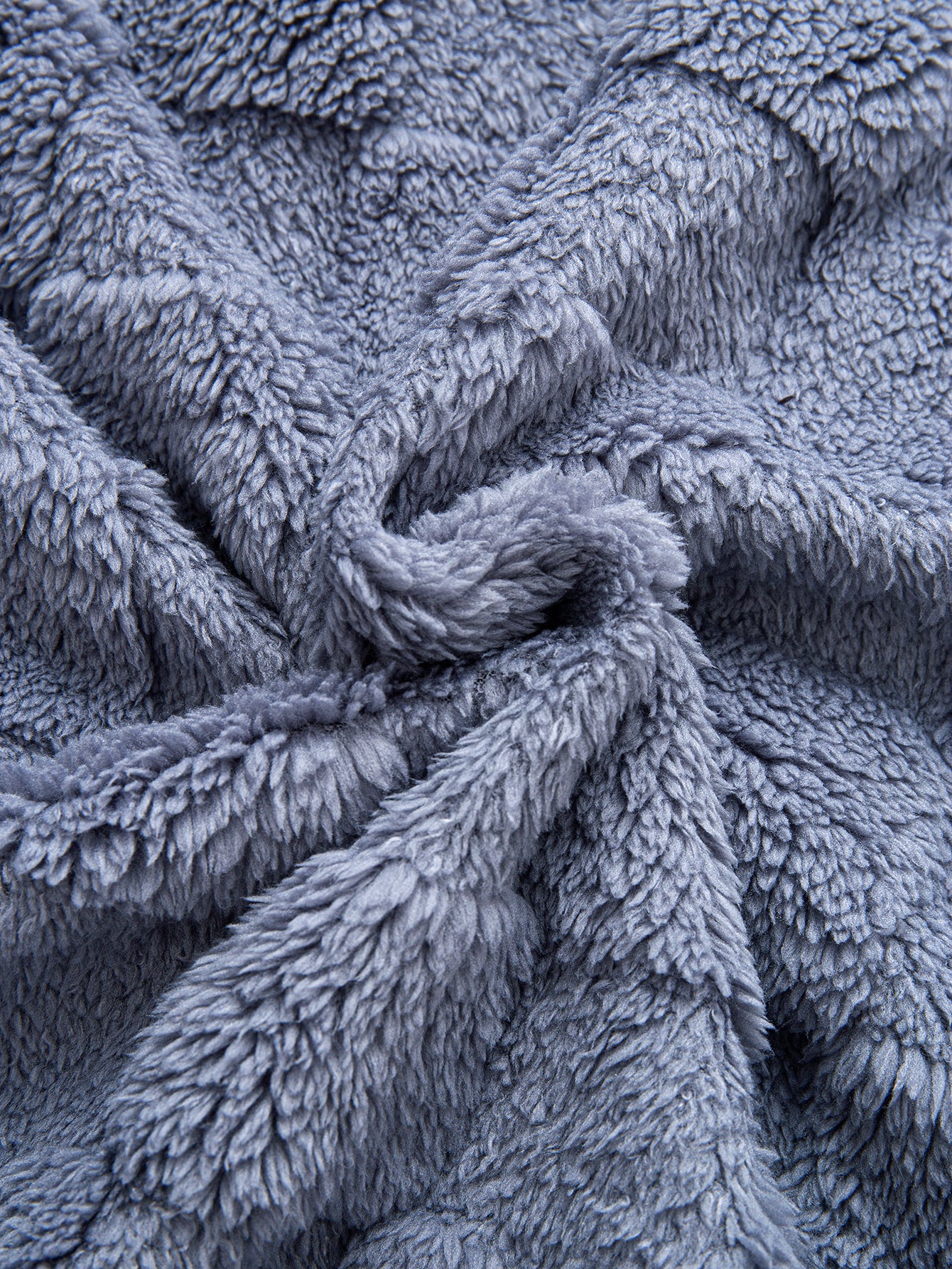 Chessboard Jacquard Teddy Quarter Zip Sweatshirt - Image 9