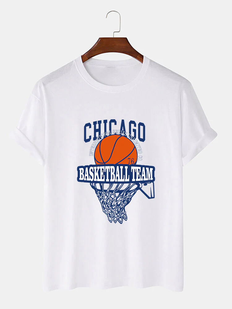 Chicago Basketball Druck T-Shirt - Image 3