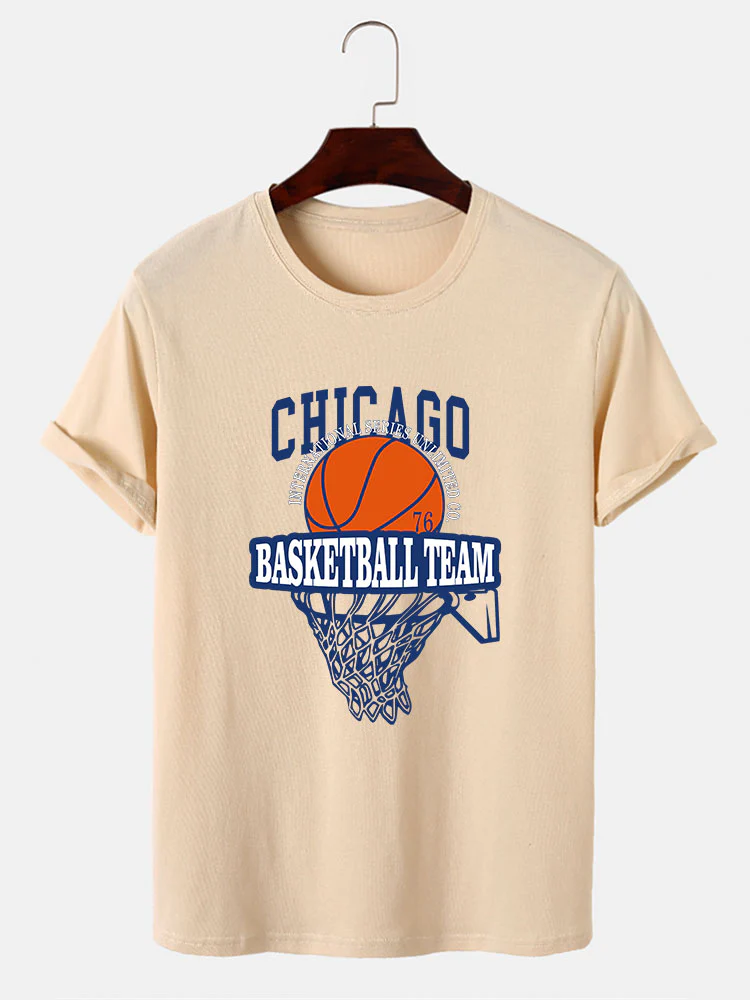 Chicago Basketball Druck T-Shirt - Image 6