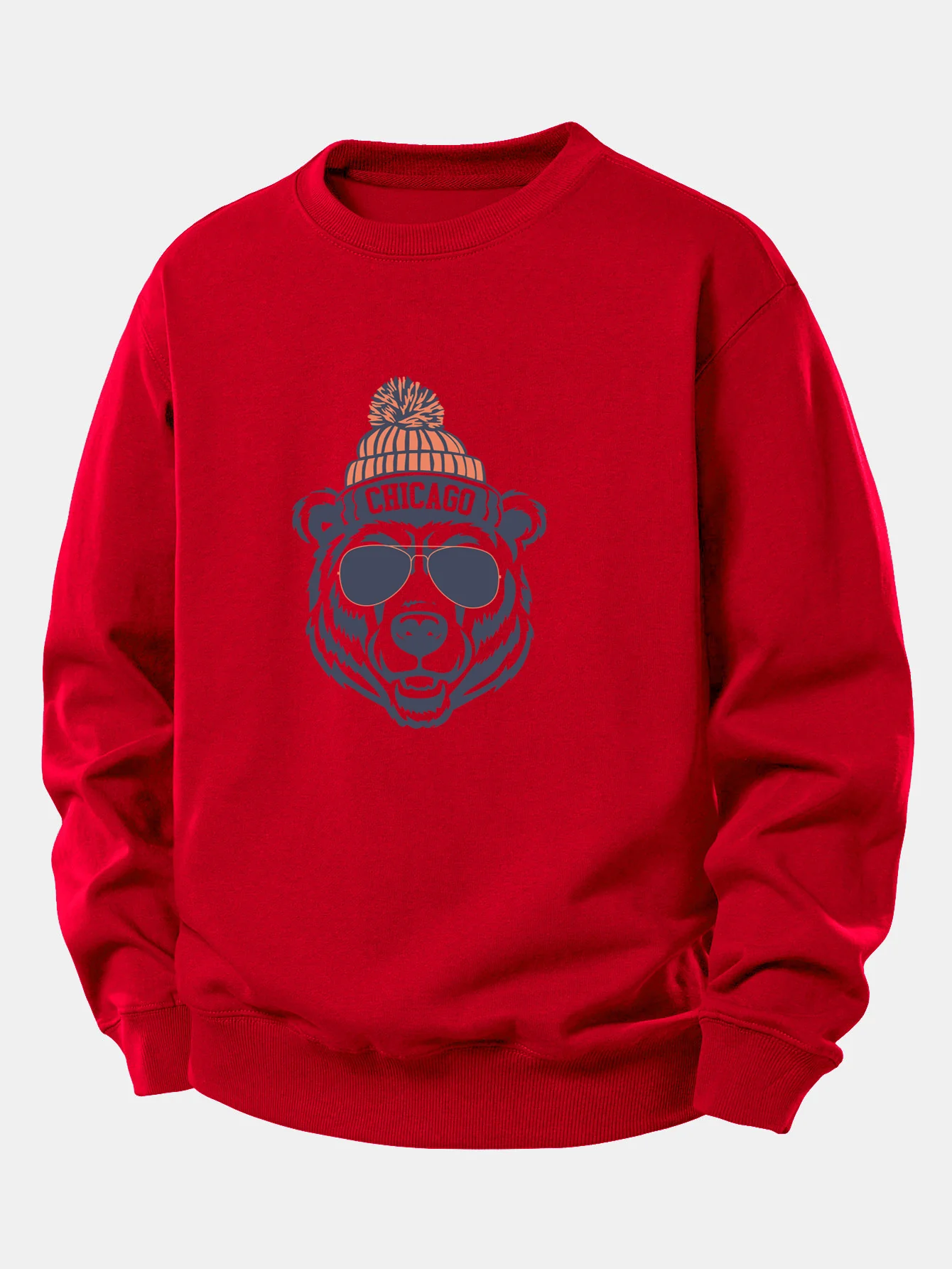 Chicago Bear Print Relax Fit Sweatshirt - Image 10