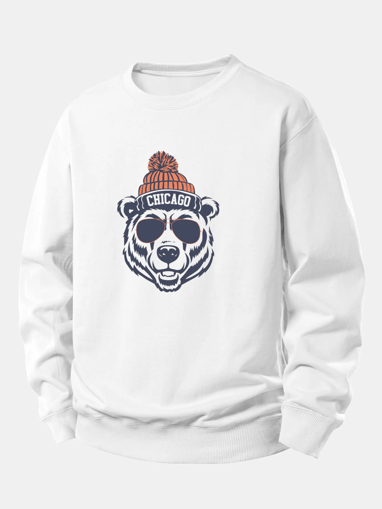 Chicago Bear Print Relax Fit Sweatshirt - Image 2