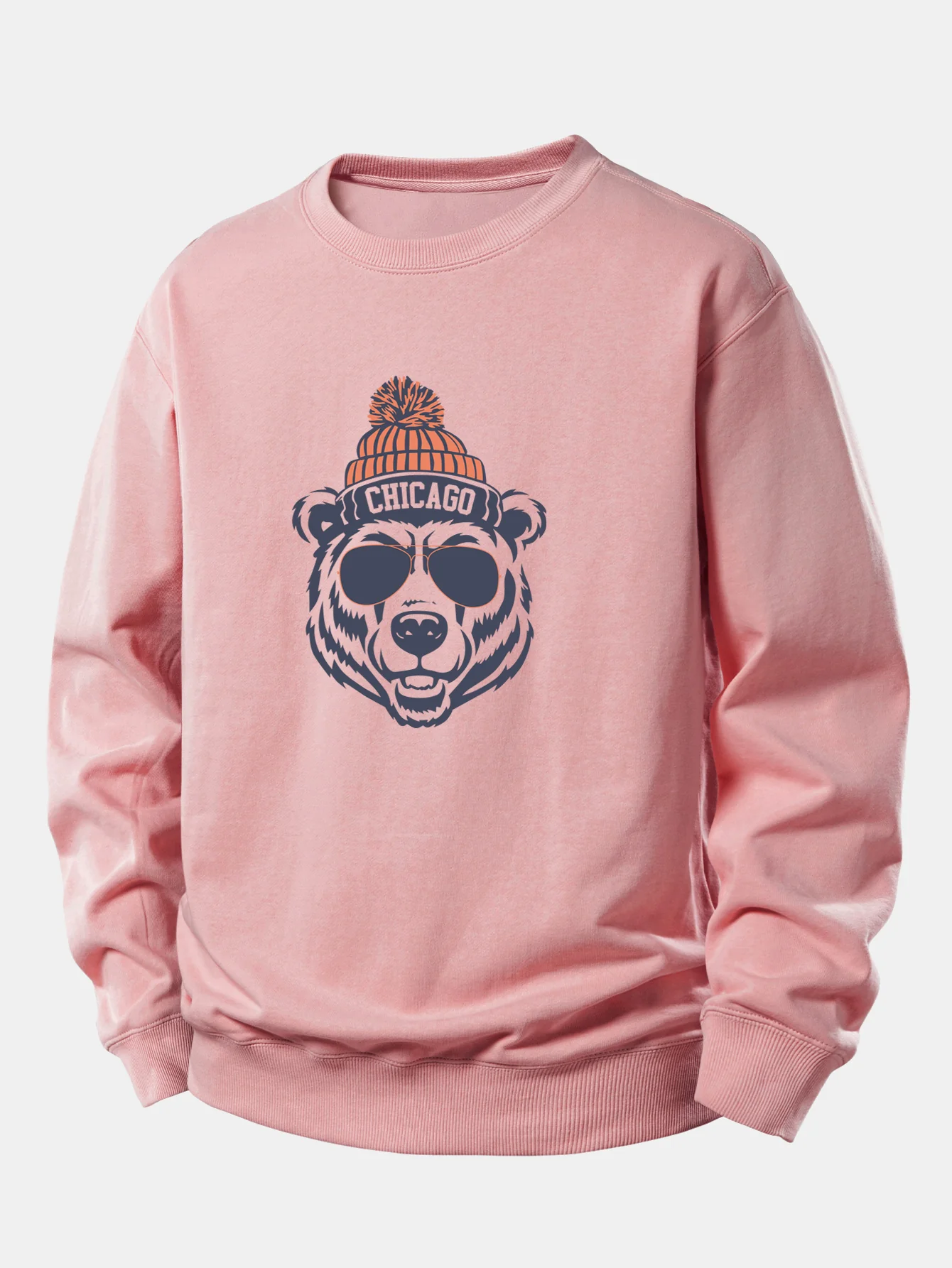 Chicago Bear Print Relax Fit Sweatshirt - Image 3