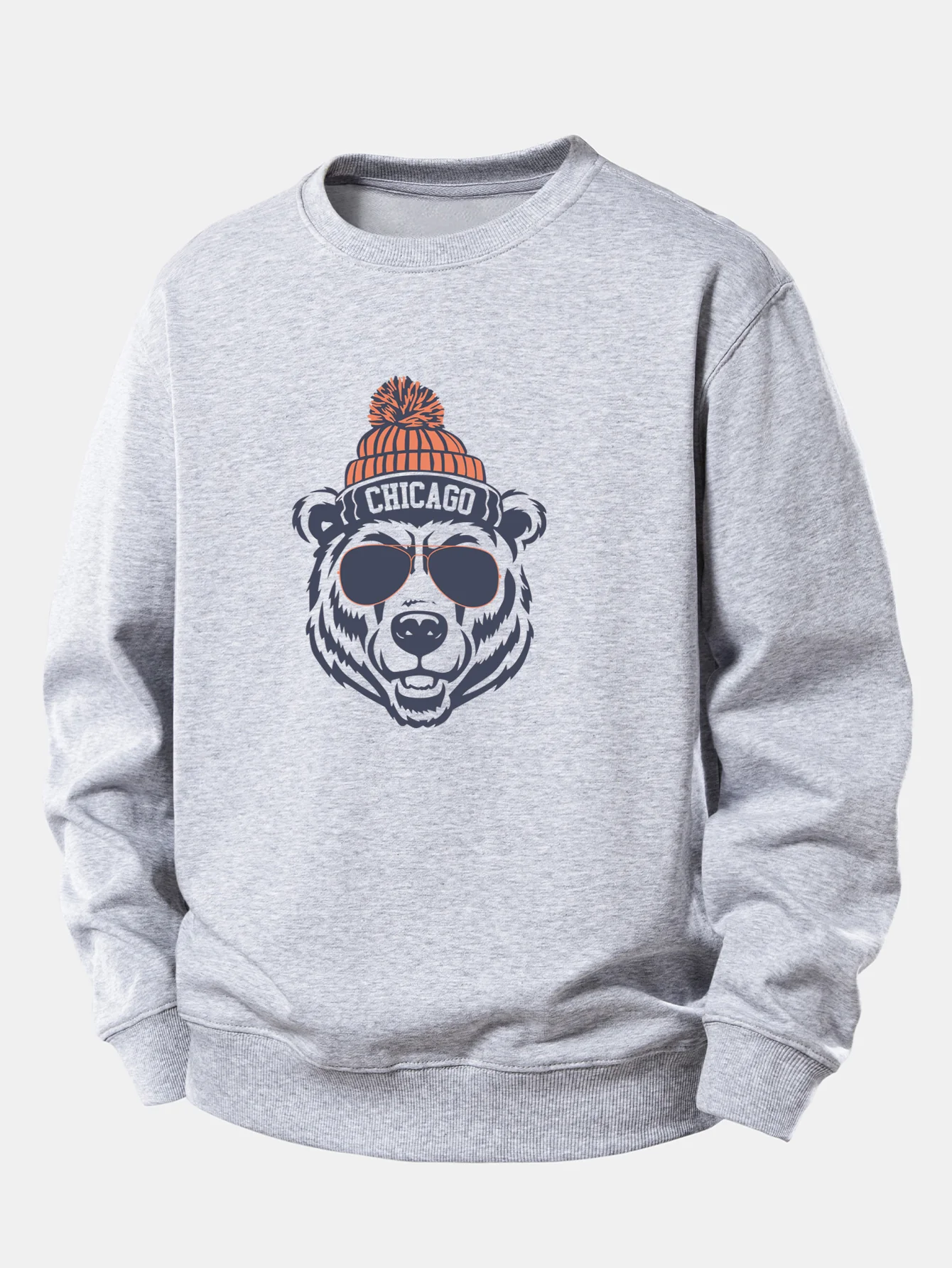 Chicago Bear Print Relax Fit Sweatshirt - Image 4