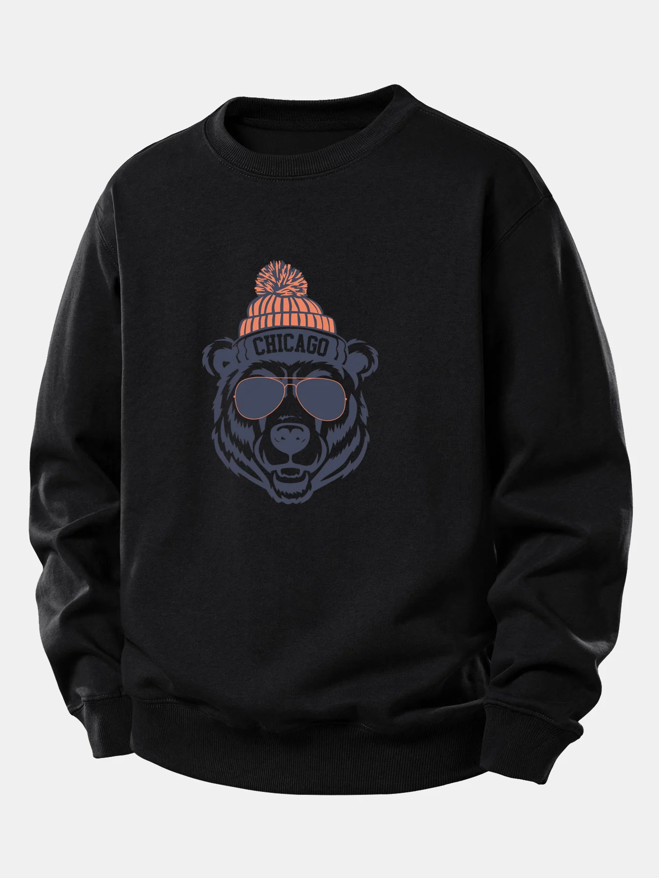 Chicago Bear Print Relax Fit Sweatshirt - Image 5