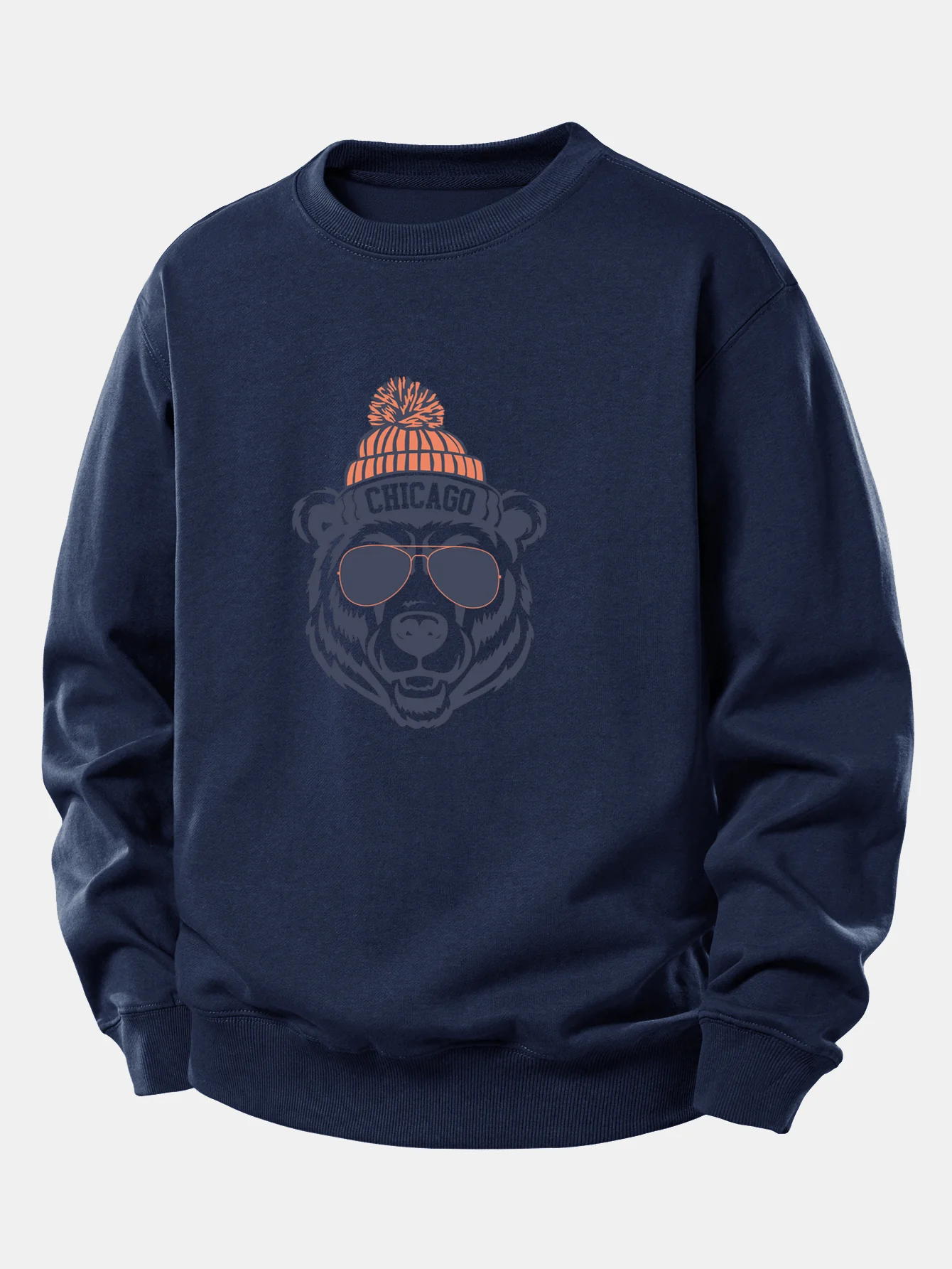 Chicago Bear Print Relax Fit Sweatshirt - Image 6