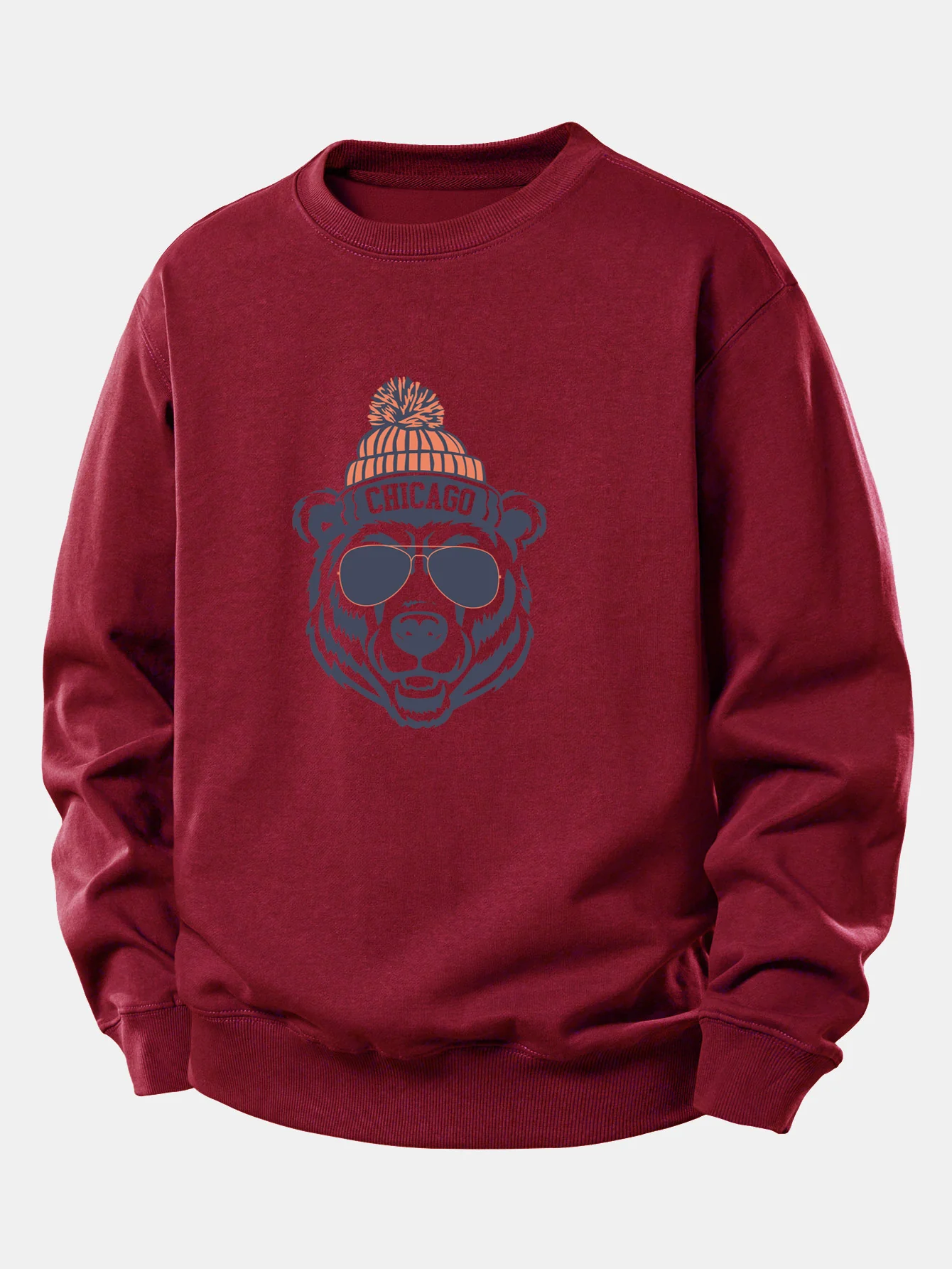 Chicago Bear Print Relax Fit Sweatshirt - Image 7