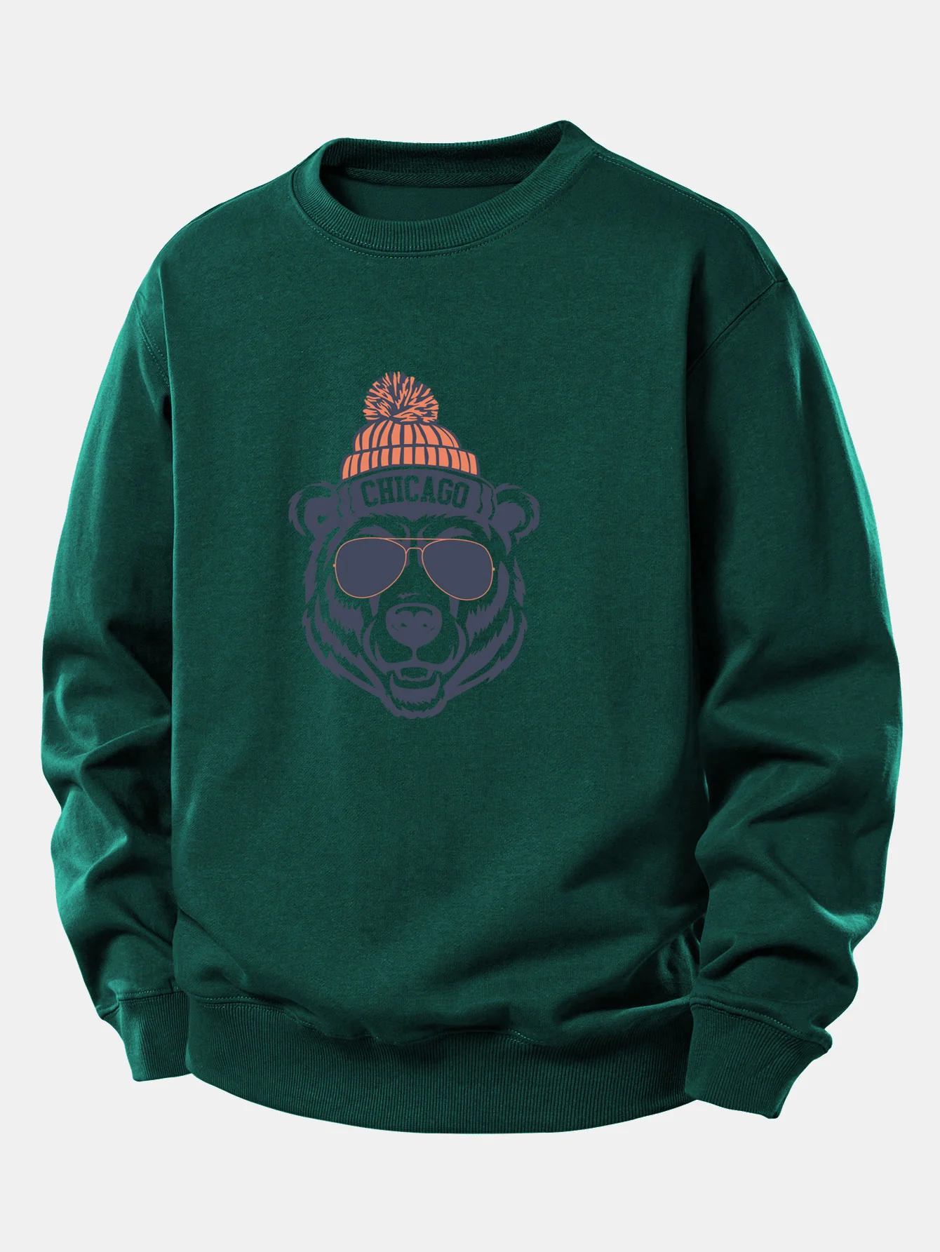 Chicago Bear Print Relax Fit Sweatshirt - Image 9