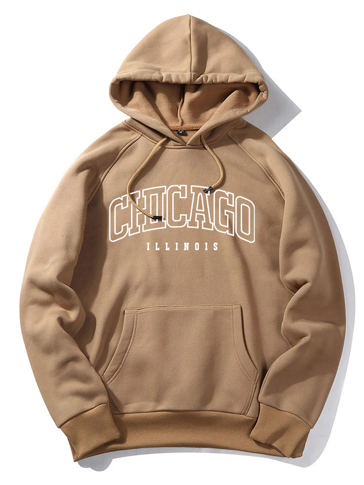 Chicago Charakter Druck Hoodie - Image 4