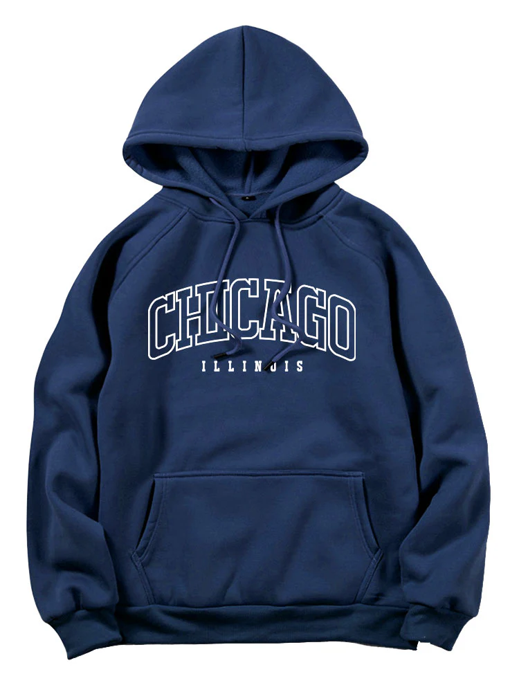 Chicago Charakter Druck Hoodie - Image 5