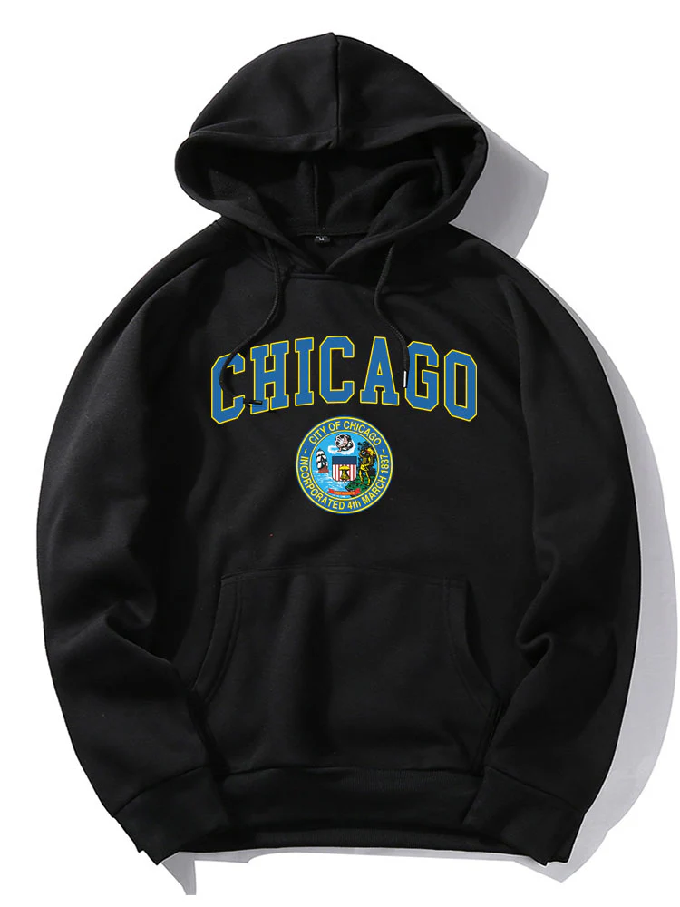 Chicago Print Hoodie - Image 2