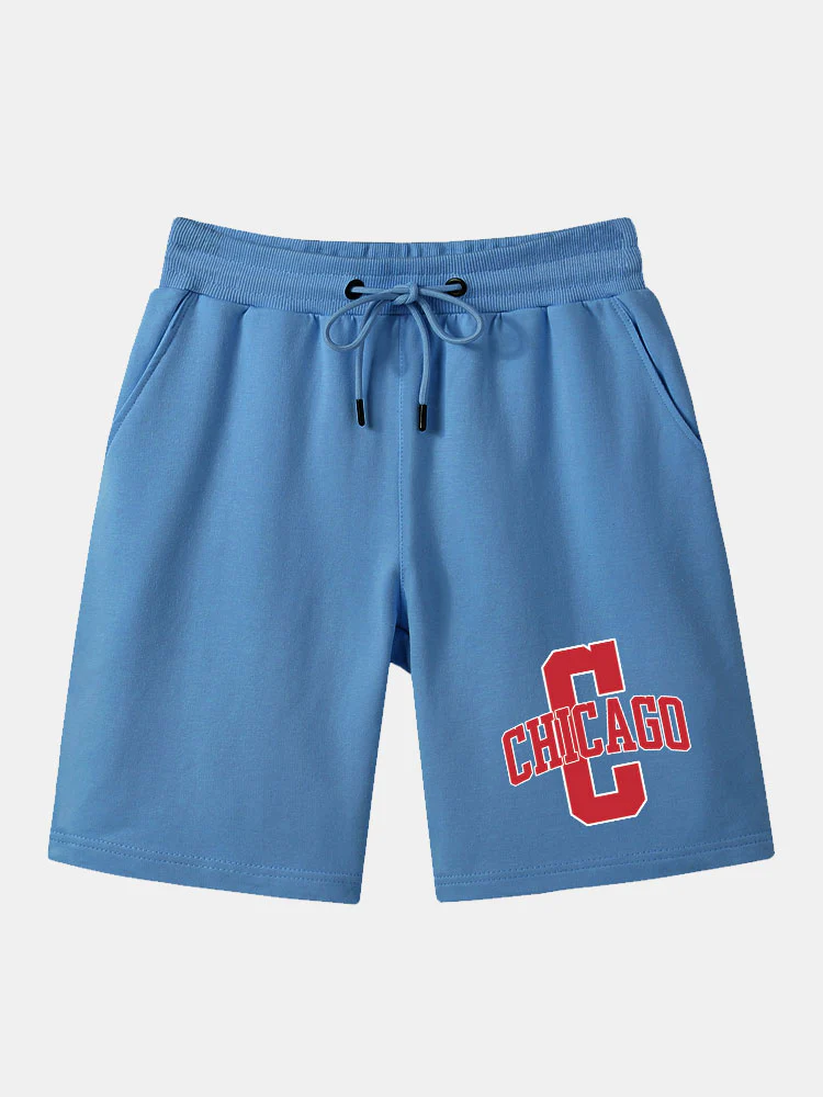 Chicago Print Mittellange Shorts - Image 3