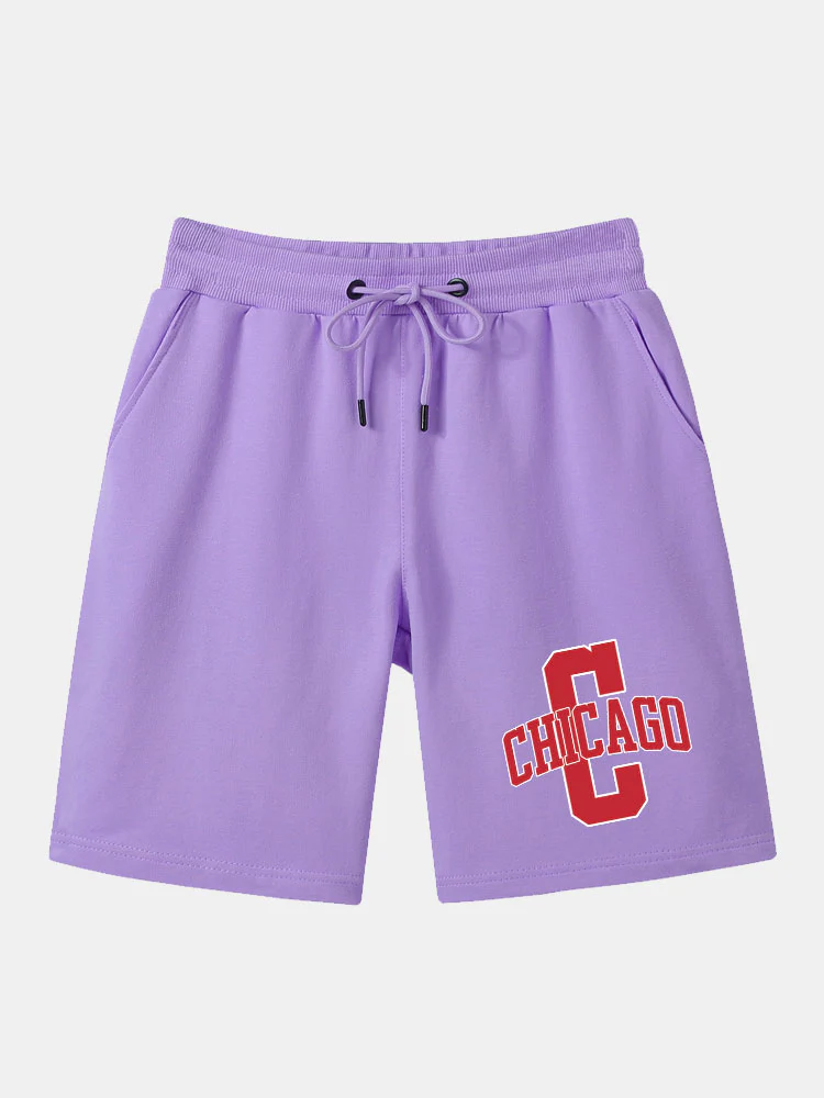 Chicago Print Mittellange Shorts - Image 4