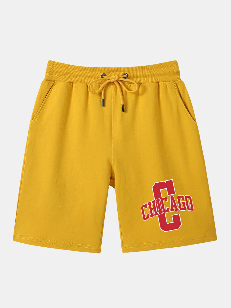 Chicago Print Mittellange Shorts - Image 5