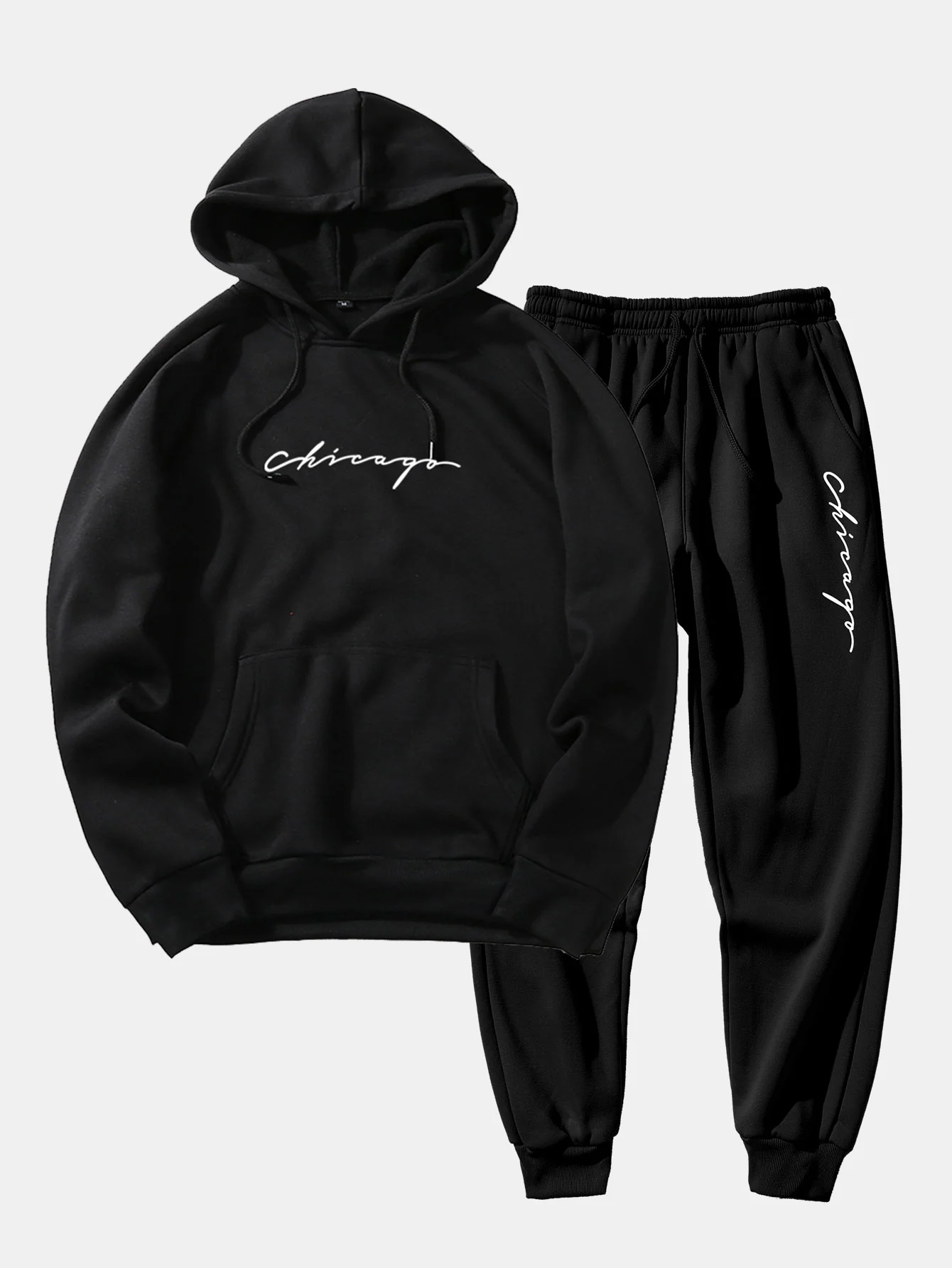 Chicago Print Raglan Hoodie & Jogginghose - Image 3