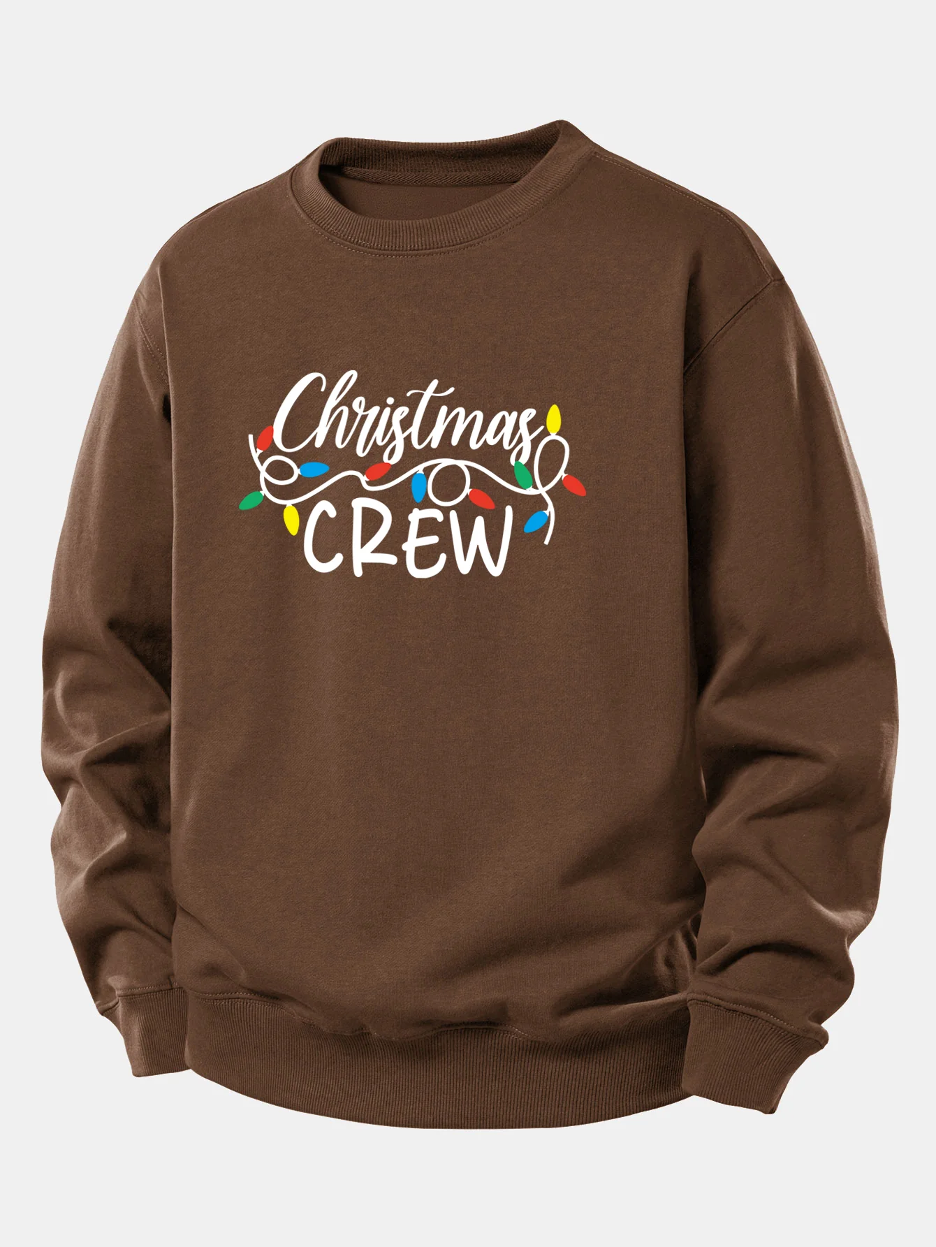 Christmas Lights Print Relax Fit Sweatshirt - Image 6