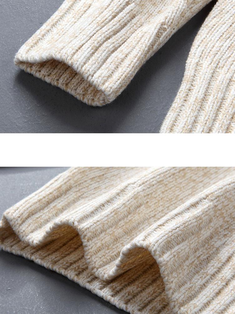 Weihnachts-Elch-Print Halbzip-Sweater - Image 7