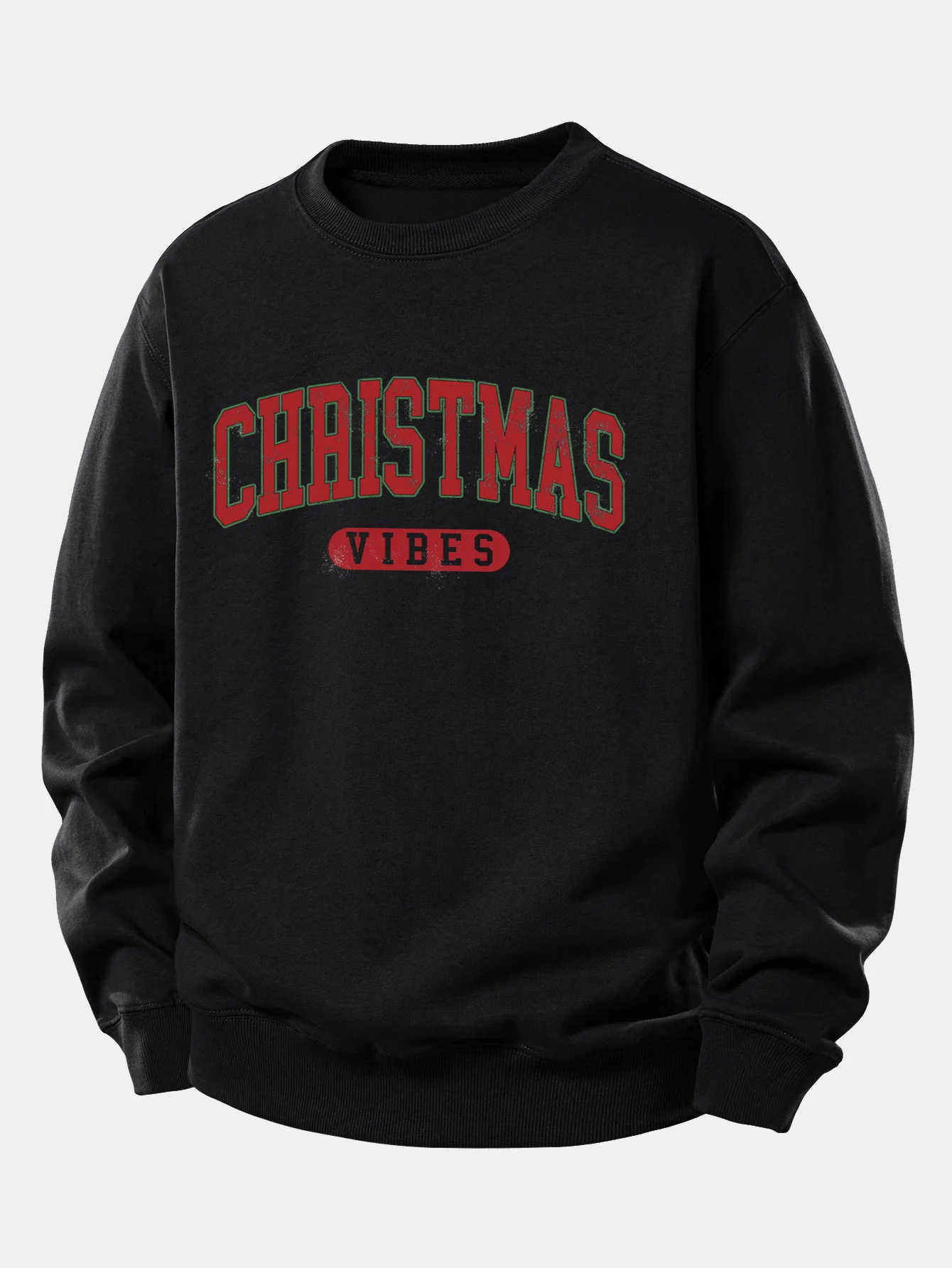 Christmas Print Relax Fit Sweatshirt - Image 3
