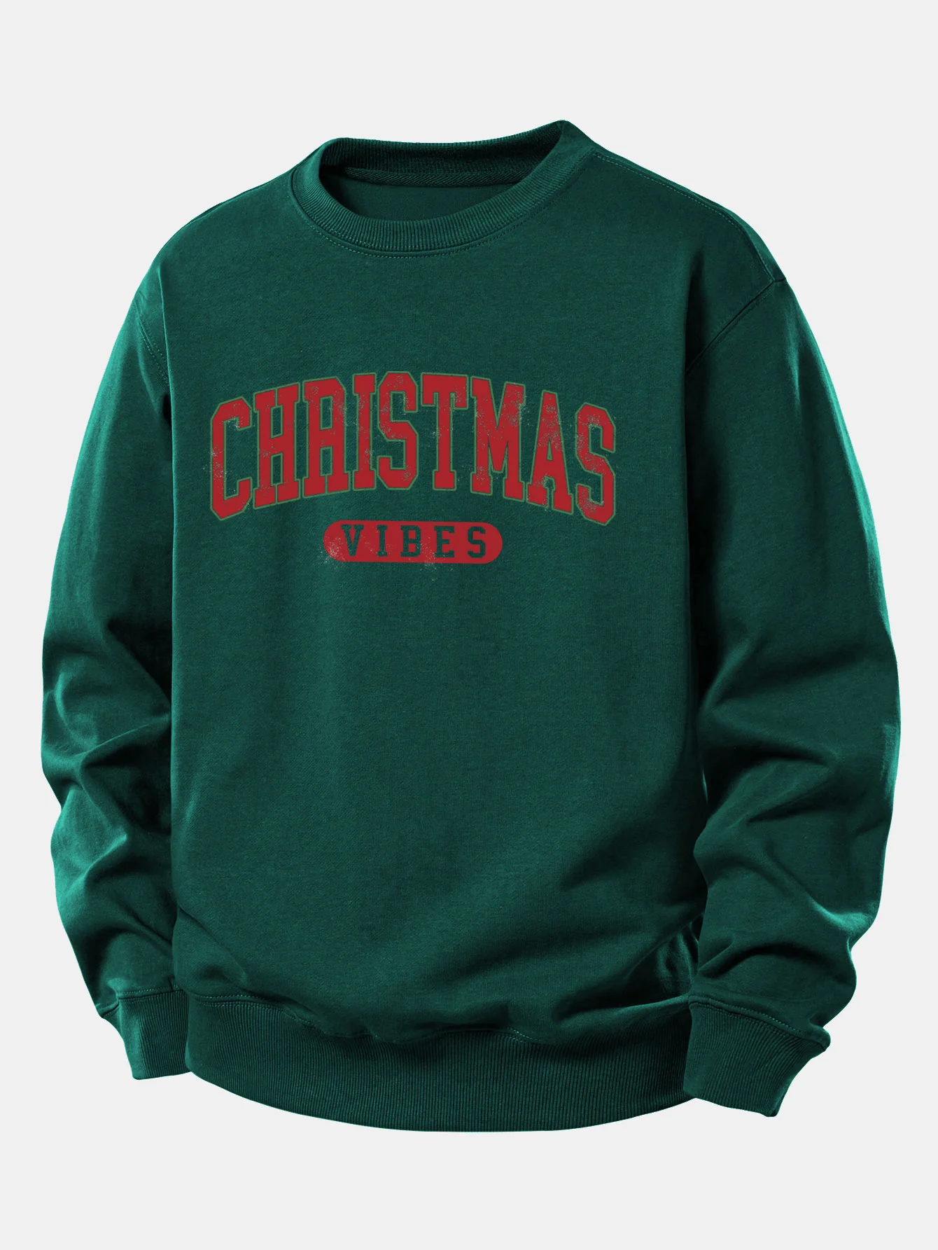 Christmas Print Relax Fit Sweatshirt - Image 6