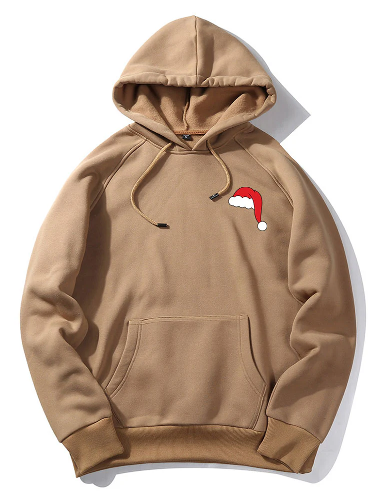 Weihnachtsmann-Hut-Print-Hoodie - Image 5